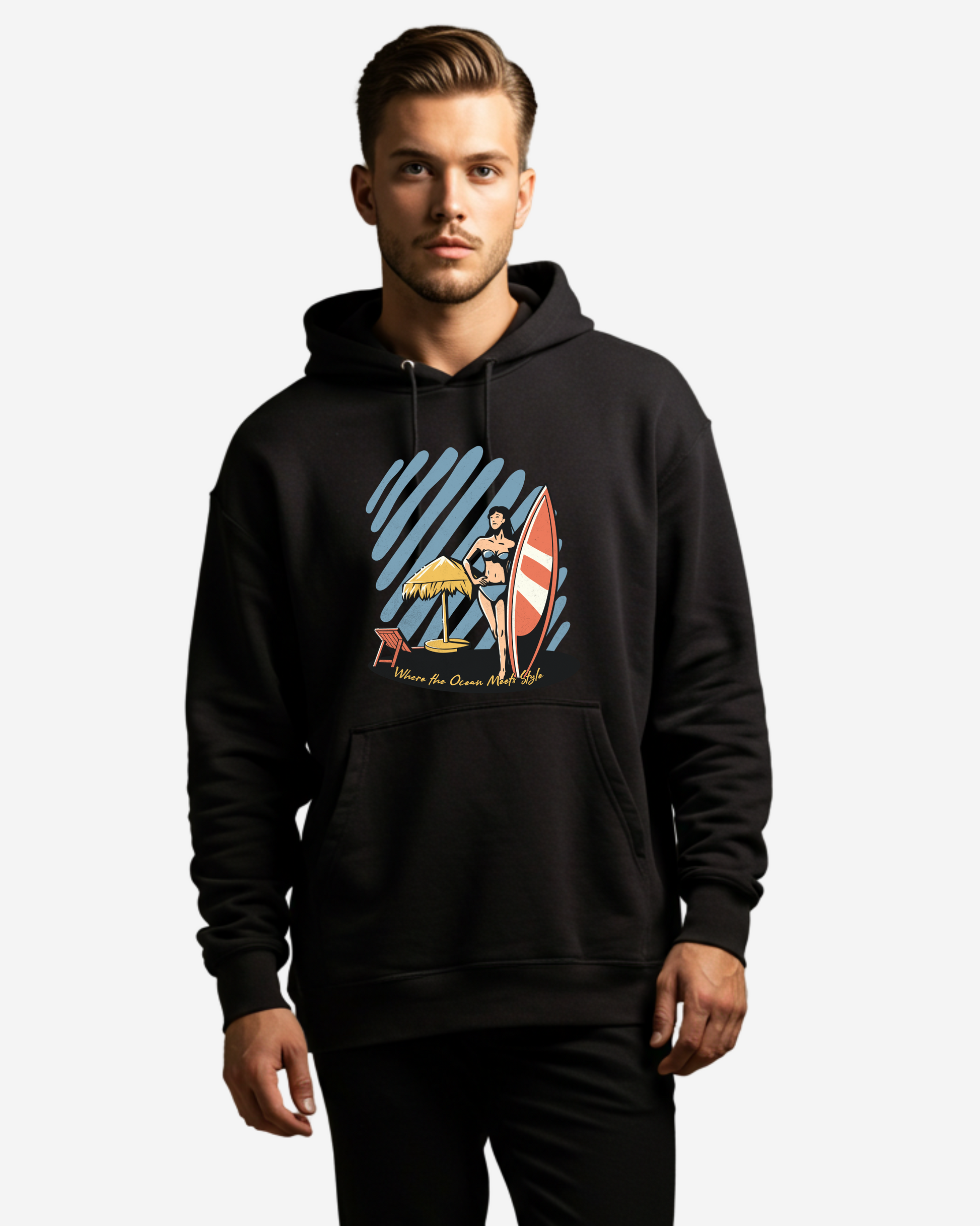 Saltwater Chic Men's Oversized Hoodie