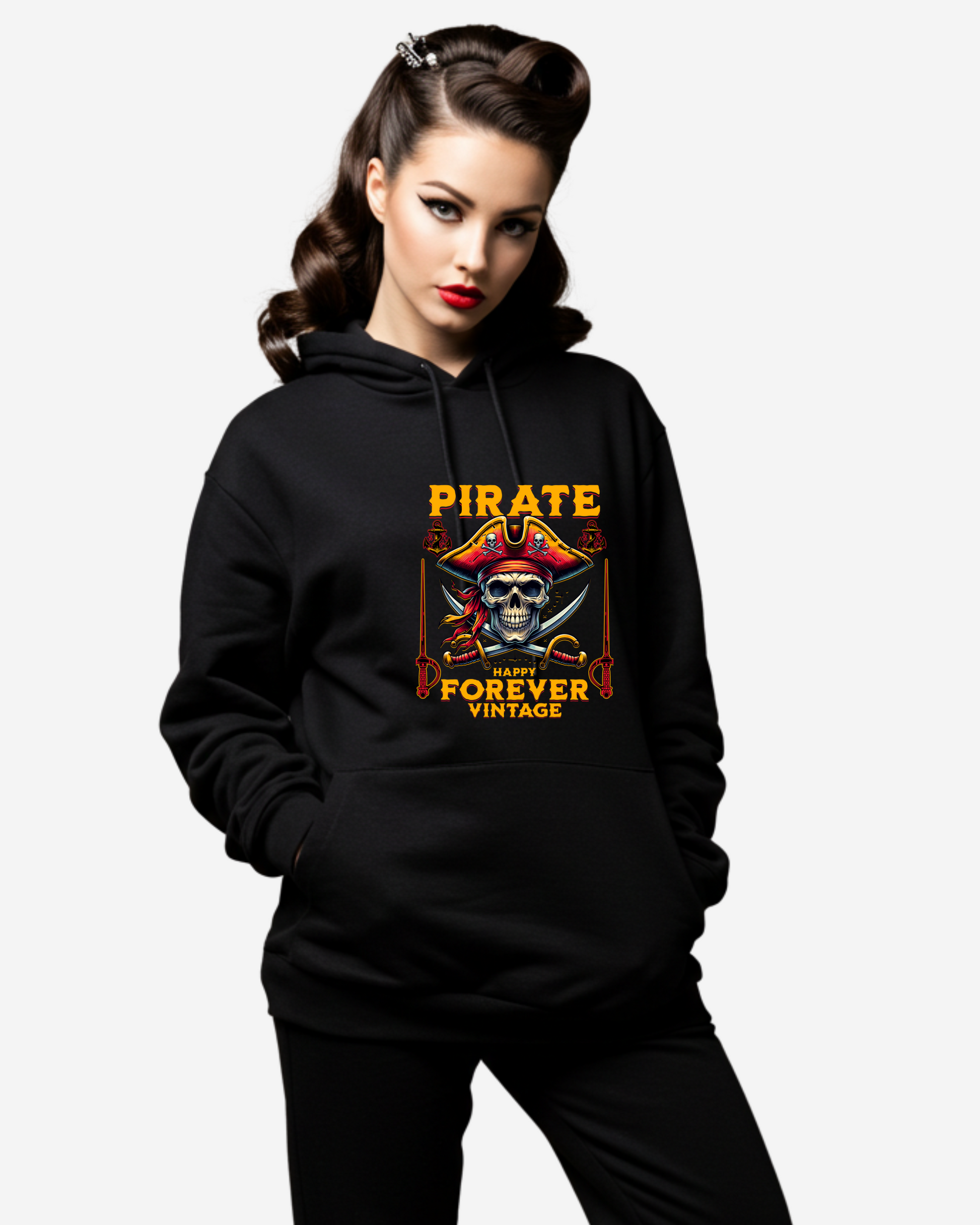 Pirate Skull Women's Oversized Hoodie