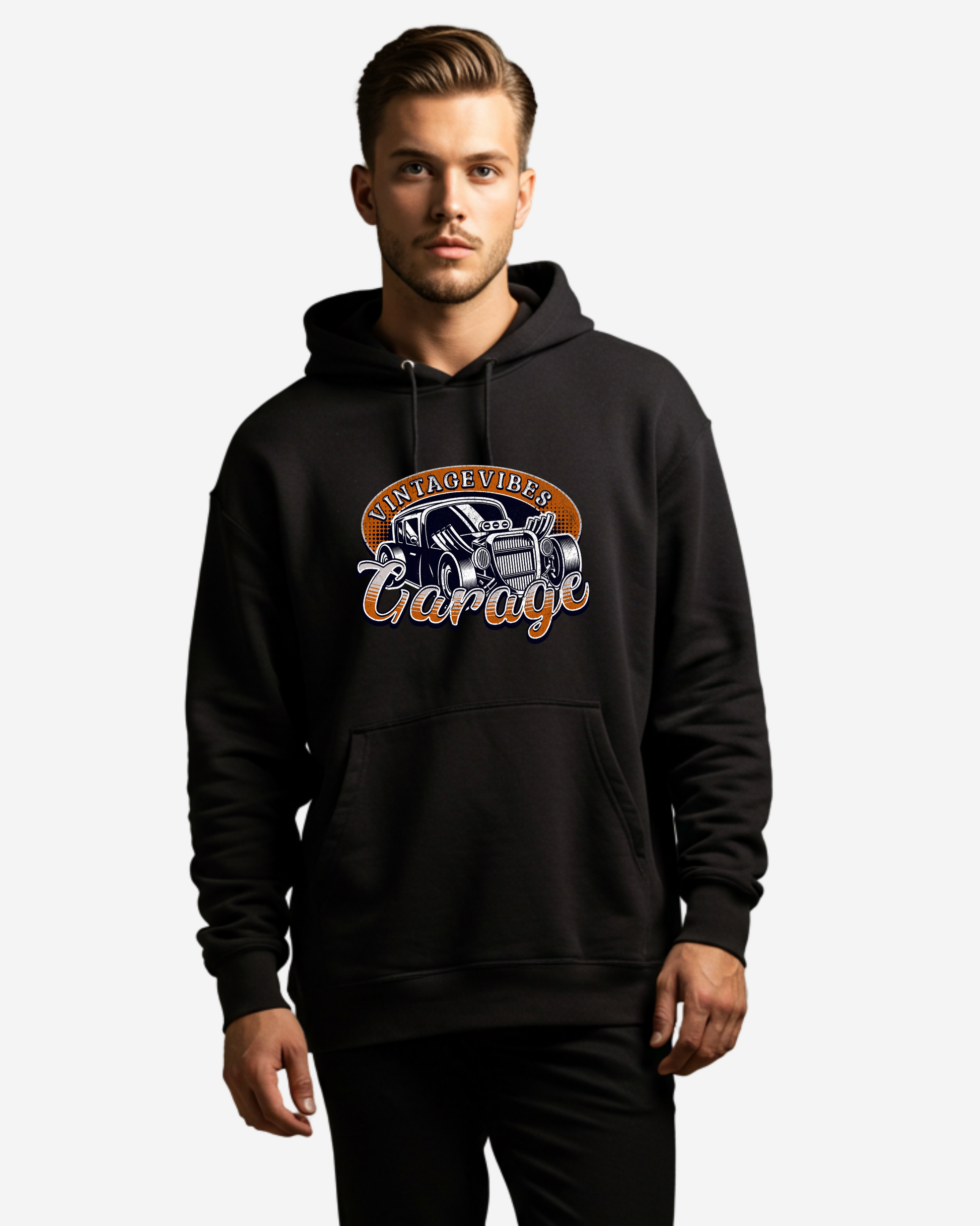 Old School Garage Men's Oversized Hoodie