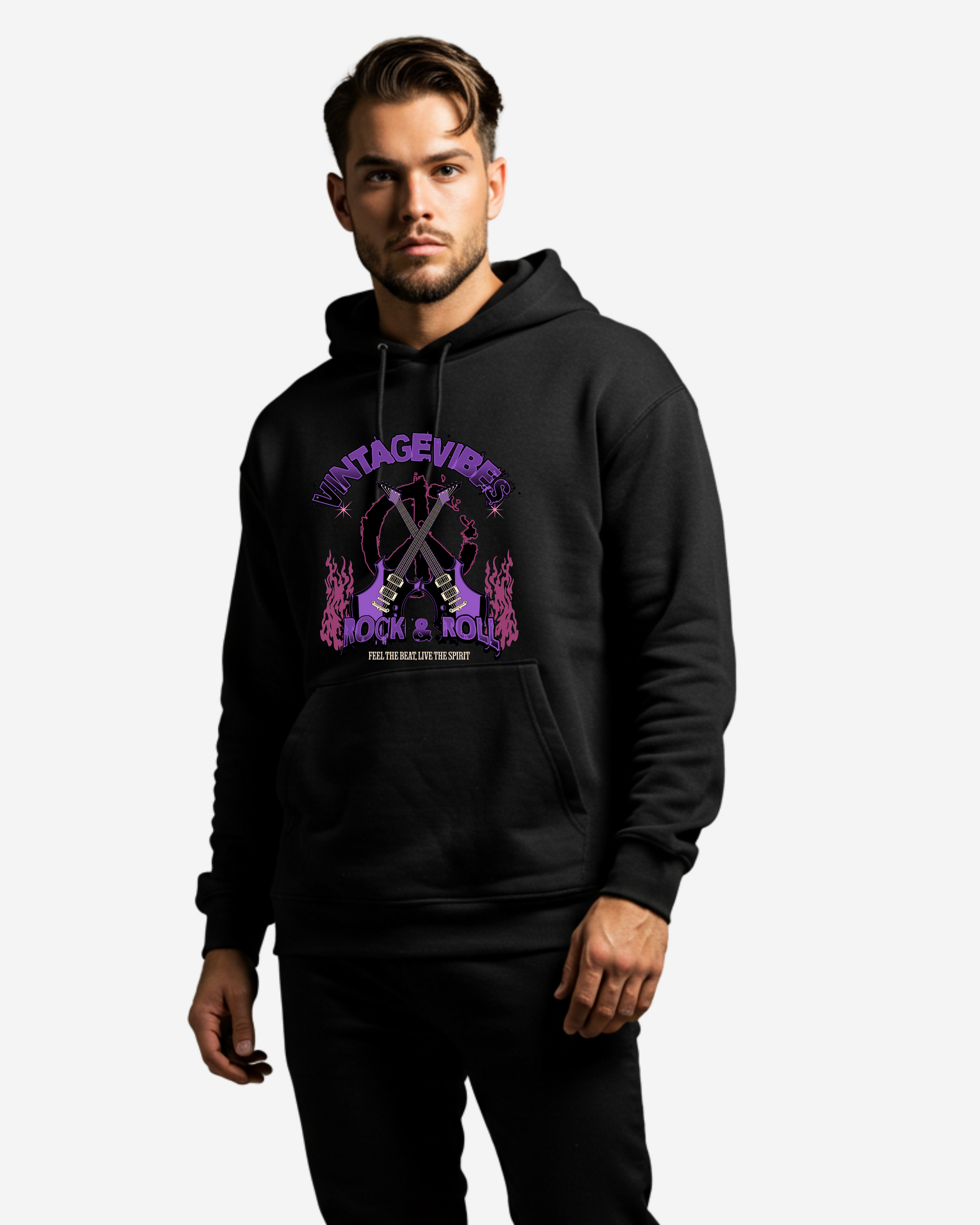 Rock & Roll Men's Oversized Hoodie