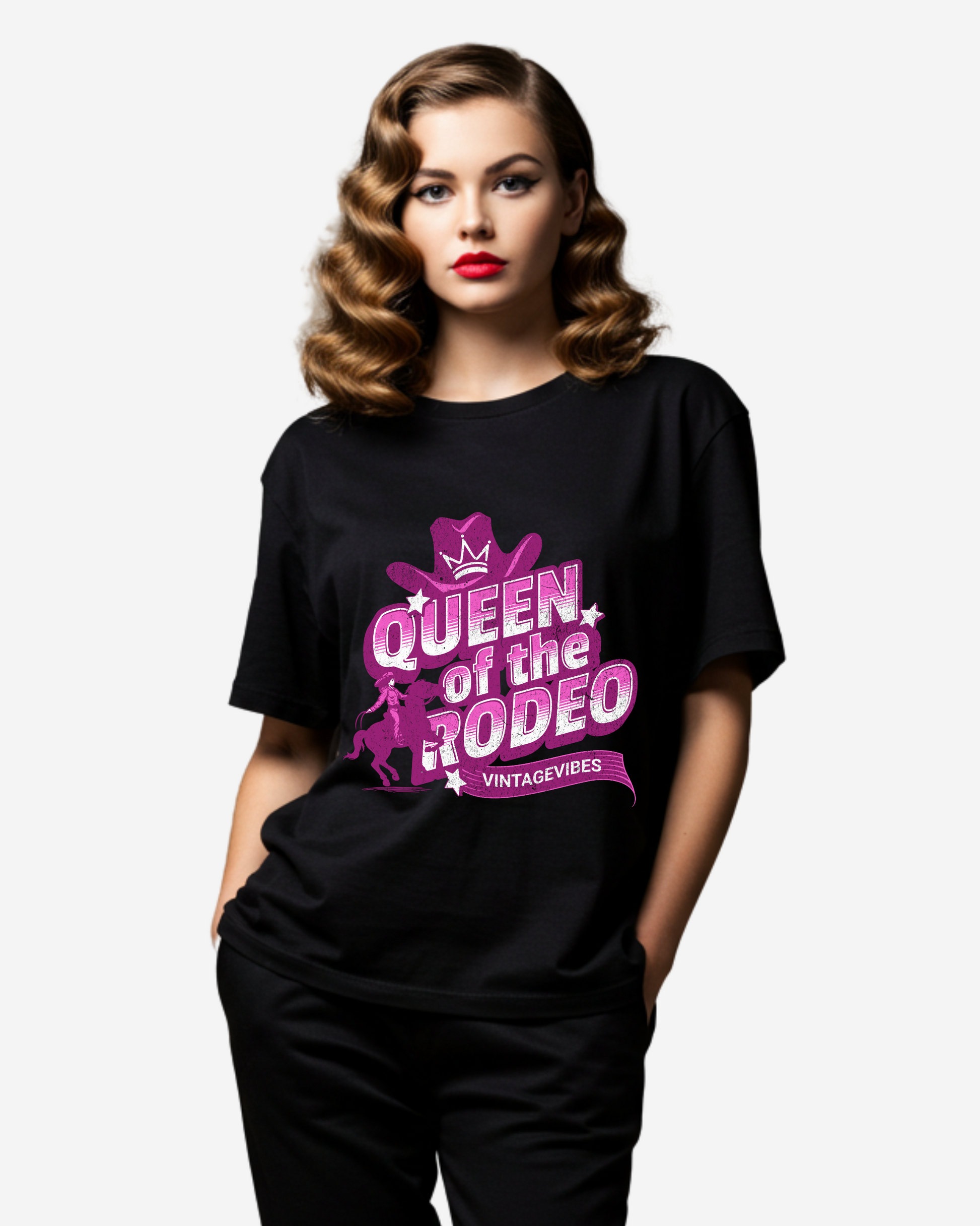 Queen Of The Rodeo Women's Oversized T-Shirt