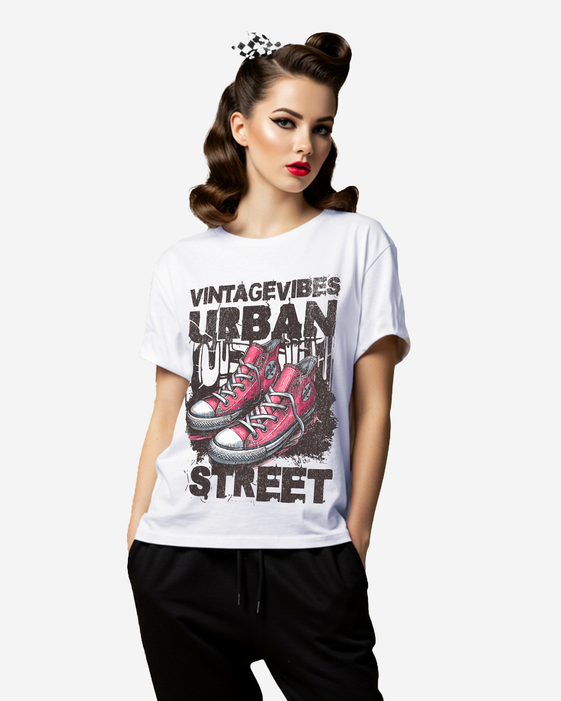 Art Illustration Urban Street Women's Oversized T-Shirt