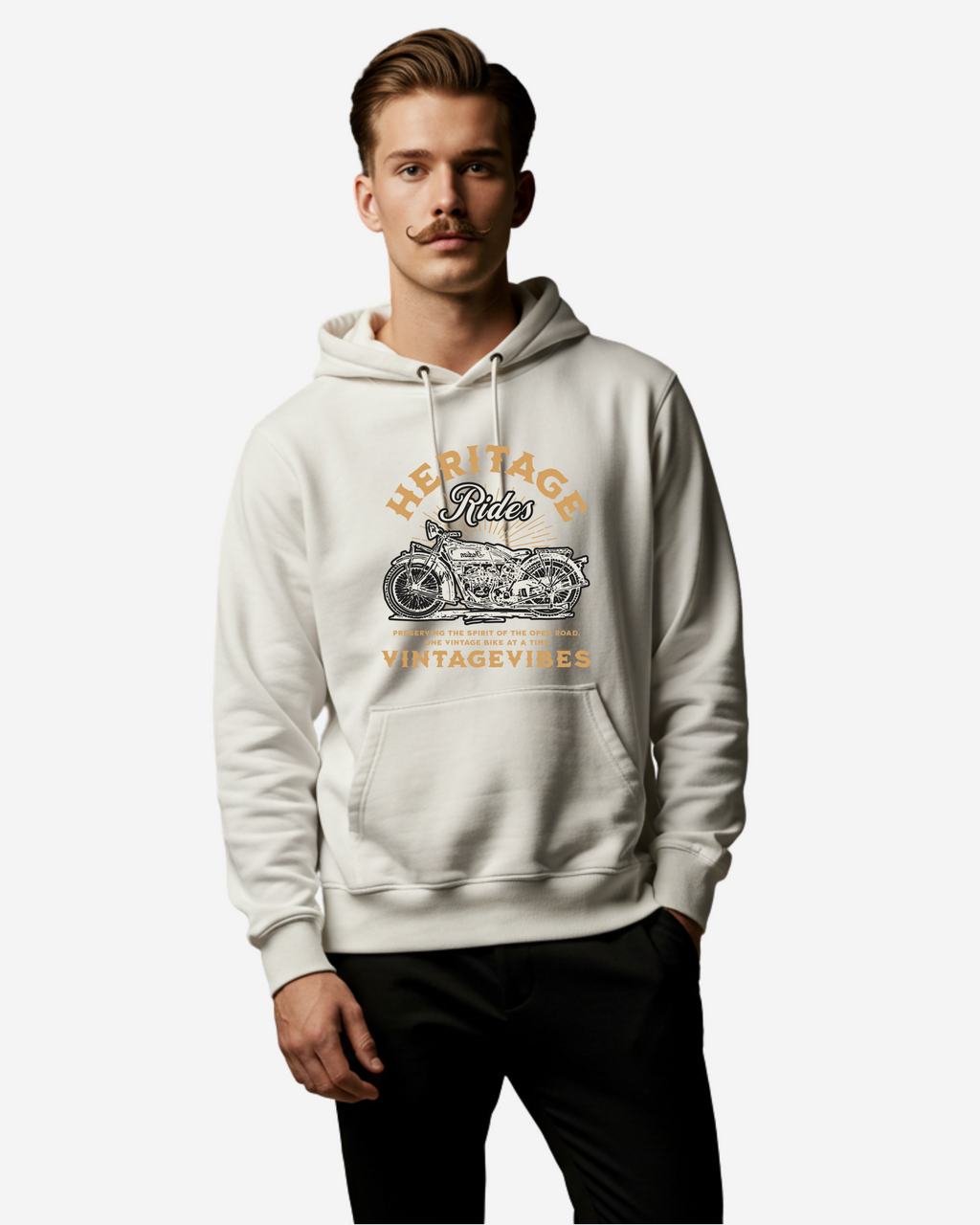 Heritage Rides Men's Oversized Hoodie