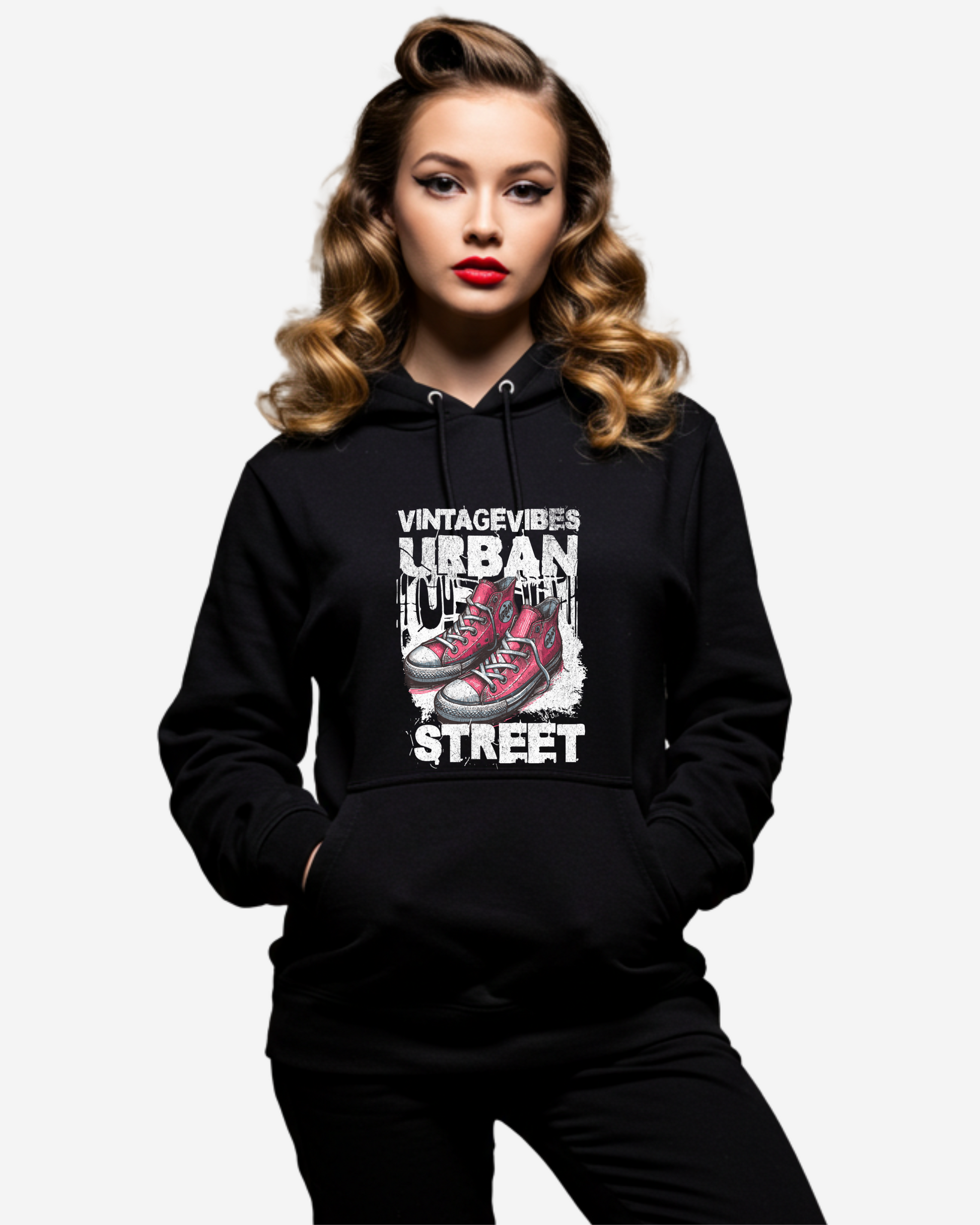 Art Illustration Urban Street Women's Oversized Hoodie