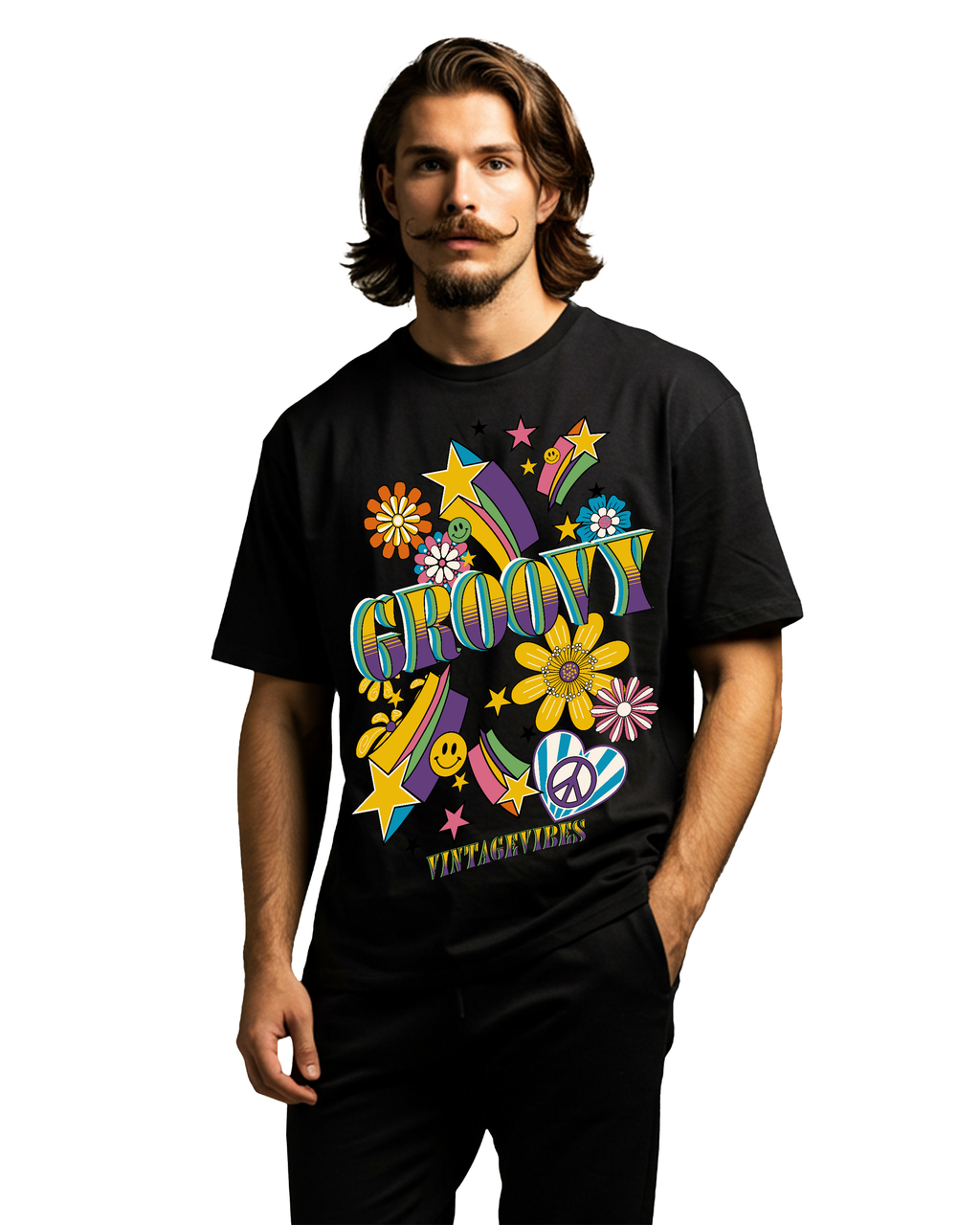 Groovy Men's Oversized T-Shirt