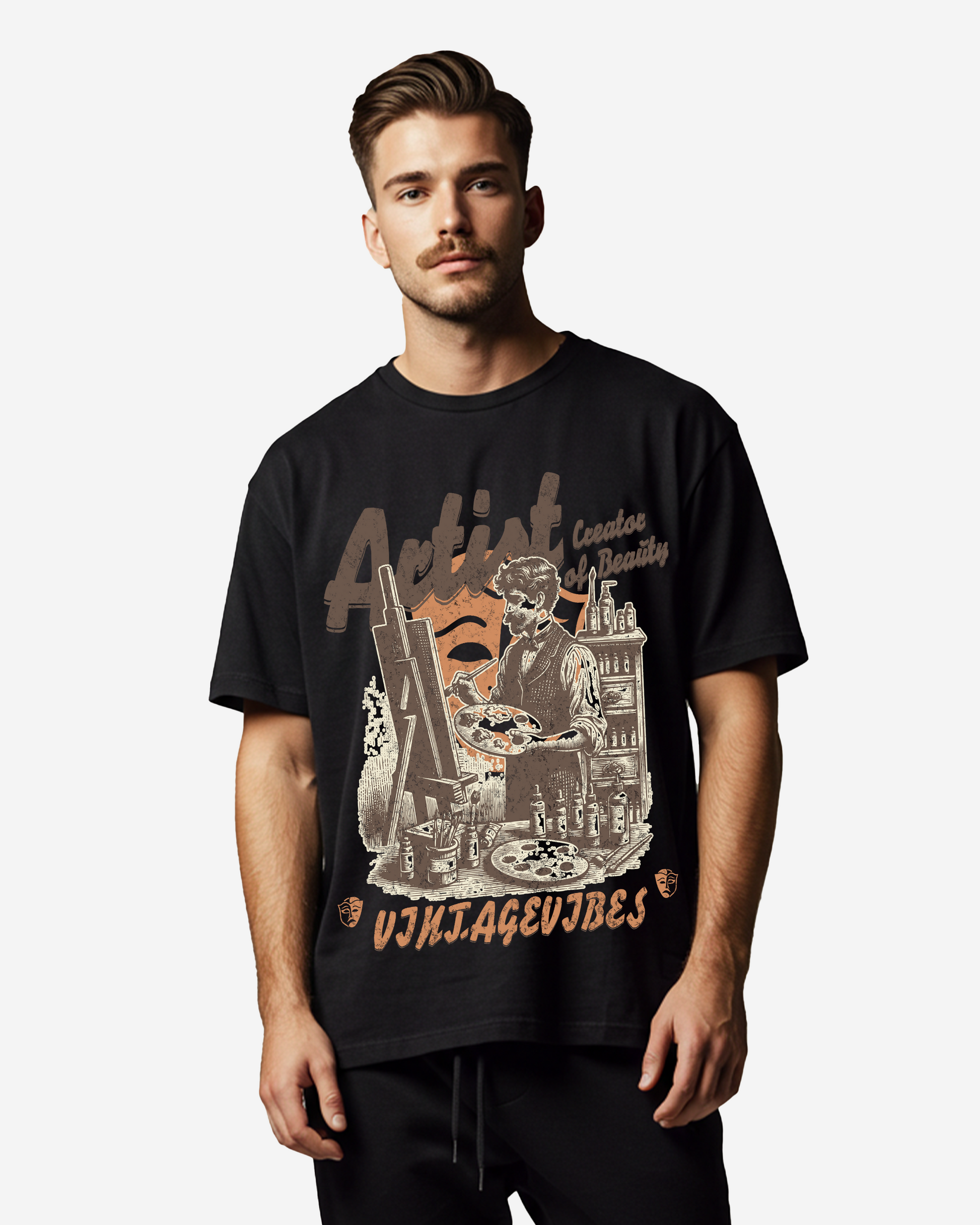 Artist Creator of Beauty Men's Oversized T-Shirt
