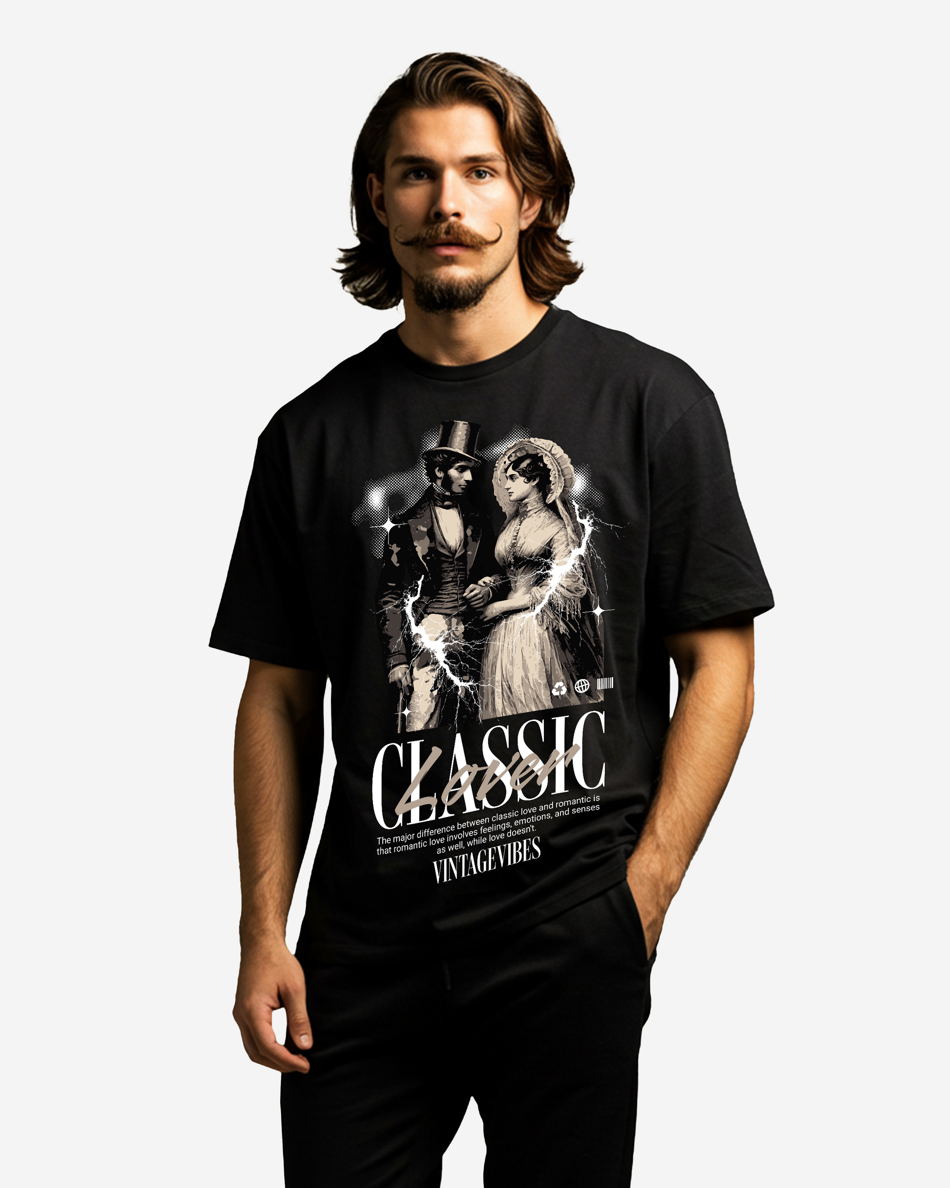 Classic Lover Men's Oversized T-Shirt