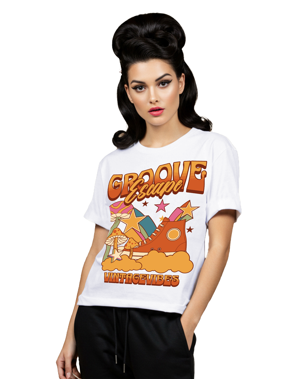 Groove Escape Women's Oversized T-Shirt