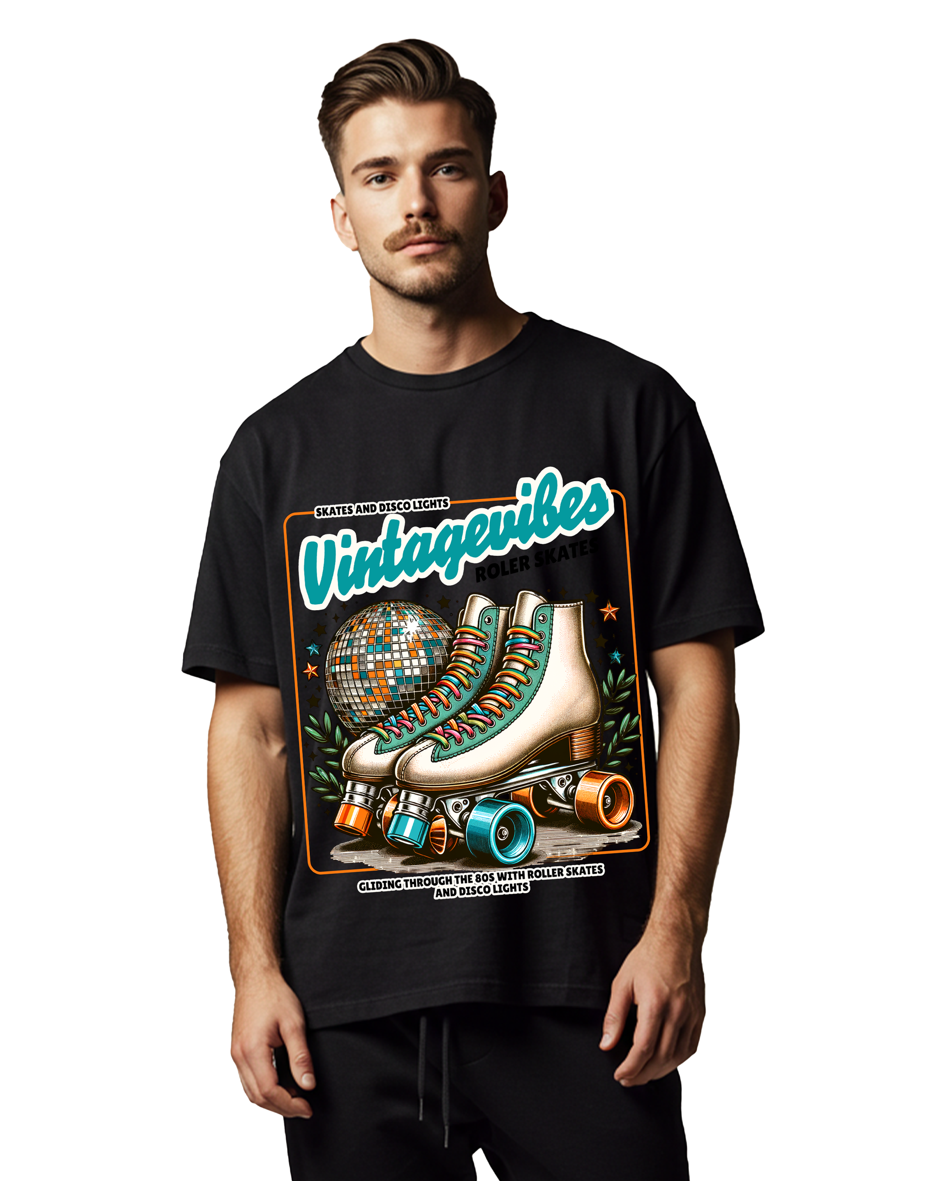 Disco Vibes Men's Oversized T-Shirt