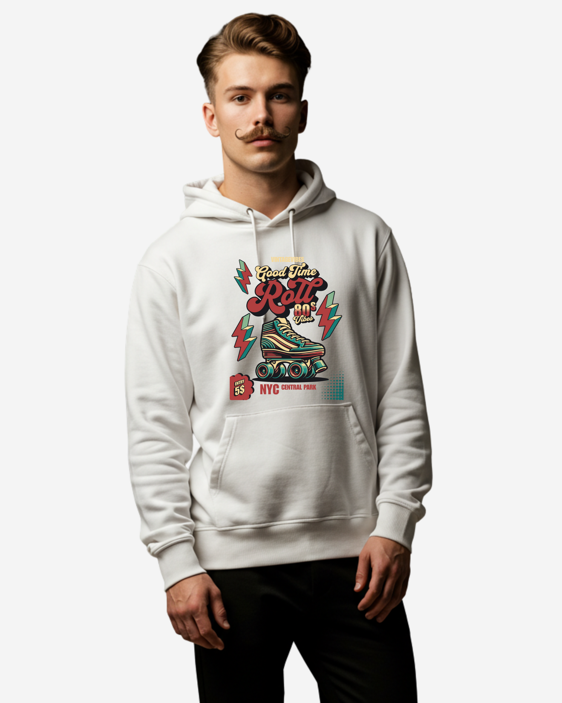 Good Time Roll Poster Men's Oversized Hoodie
