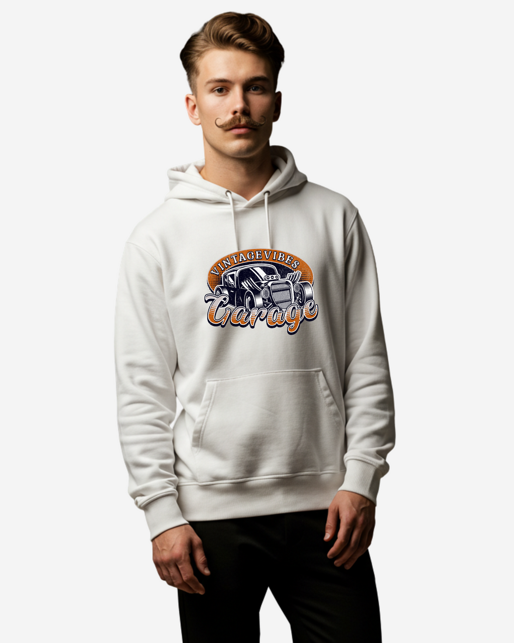 Old School Garage Men's Oversized Hoodie