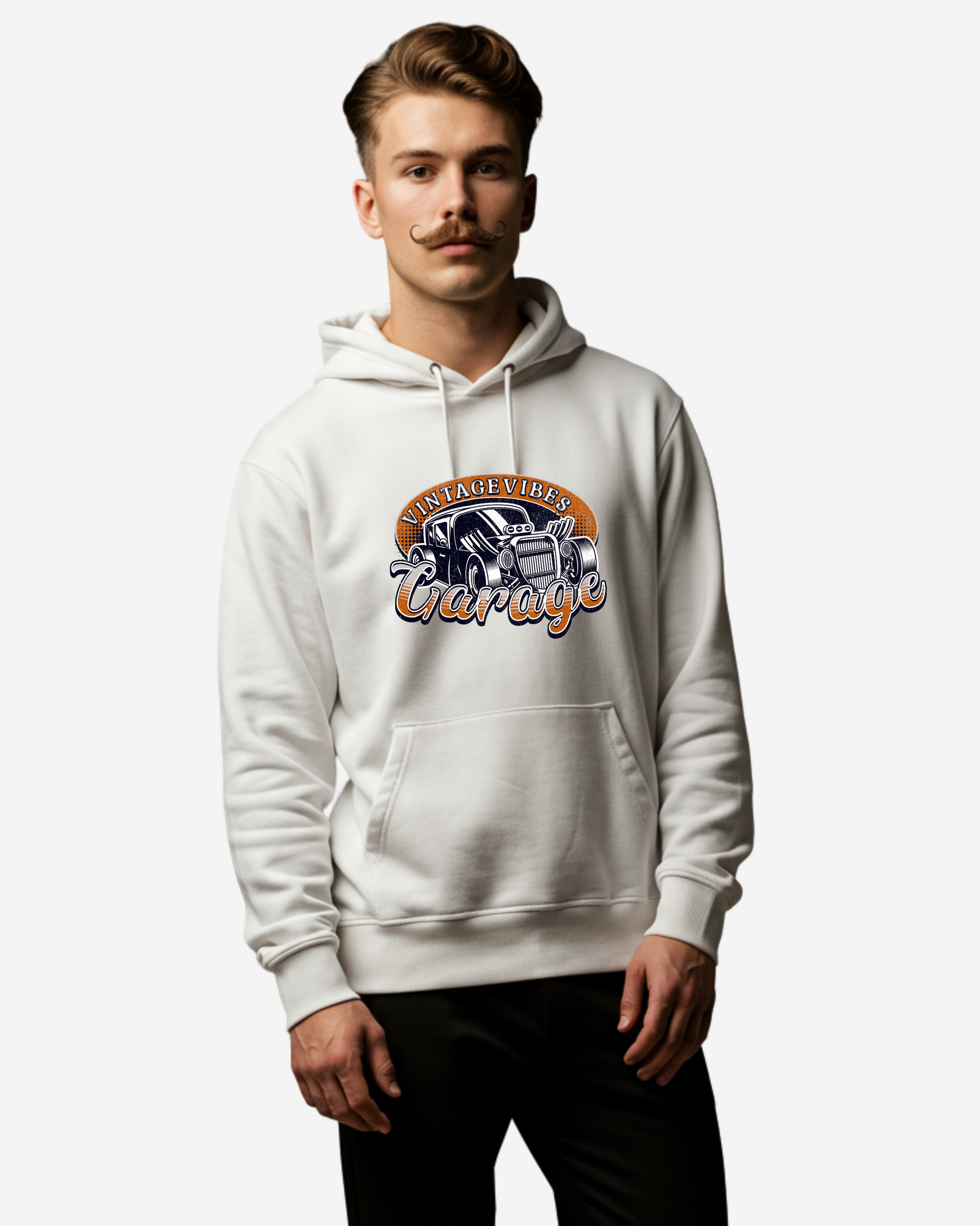 Old School Garage Men's Oversized Hoodie