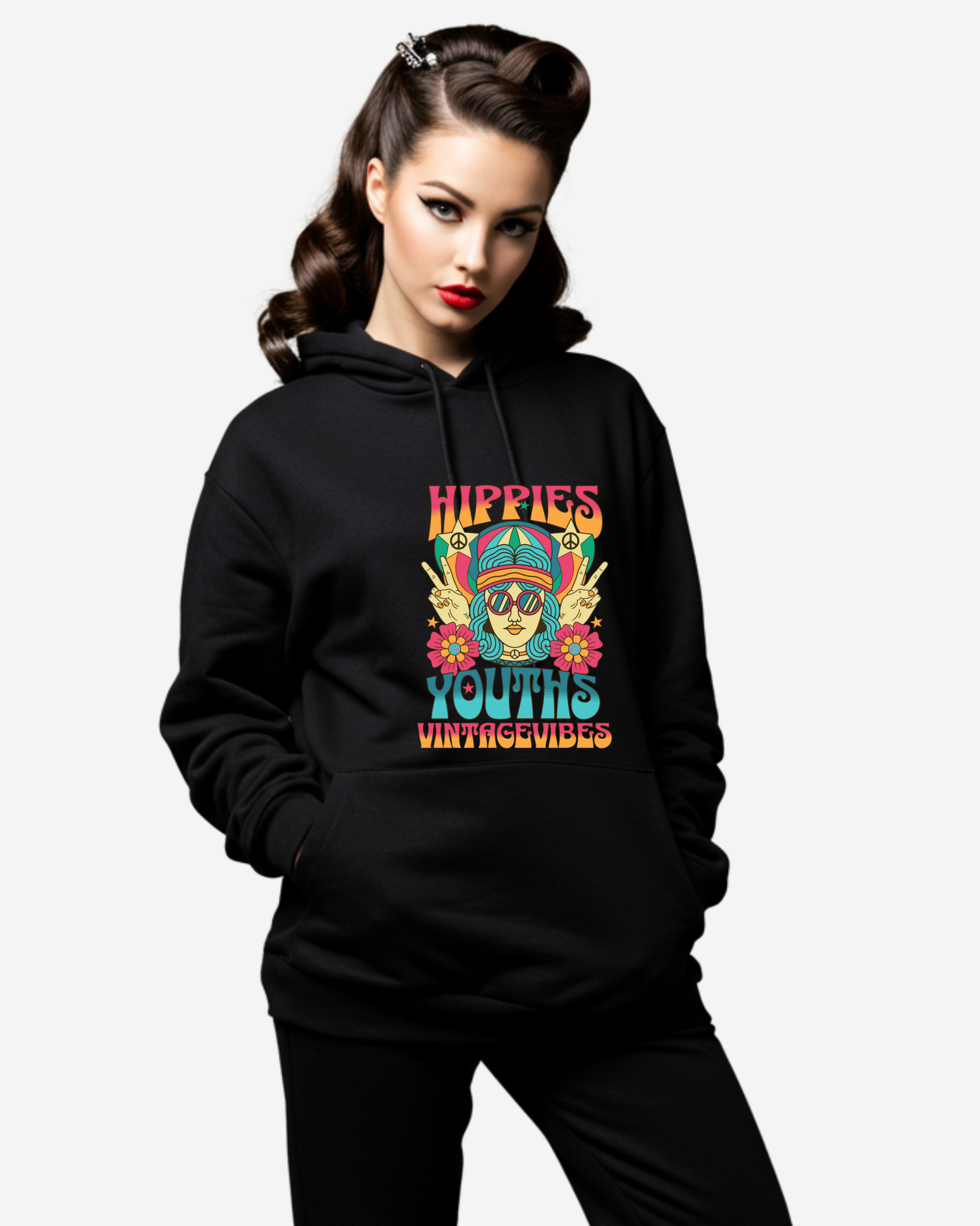 Hippies Woman Women's Oversized Hoodie