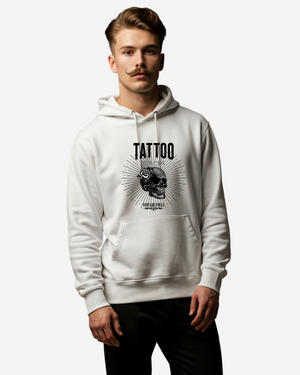 Vintage Skull Tattoo Salon Men's Oversized Hoodie
