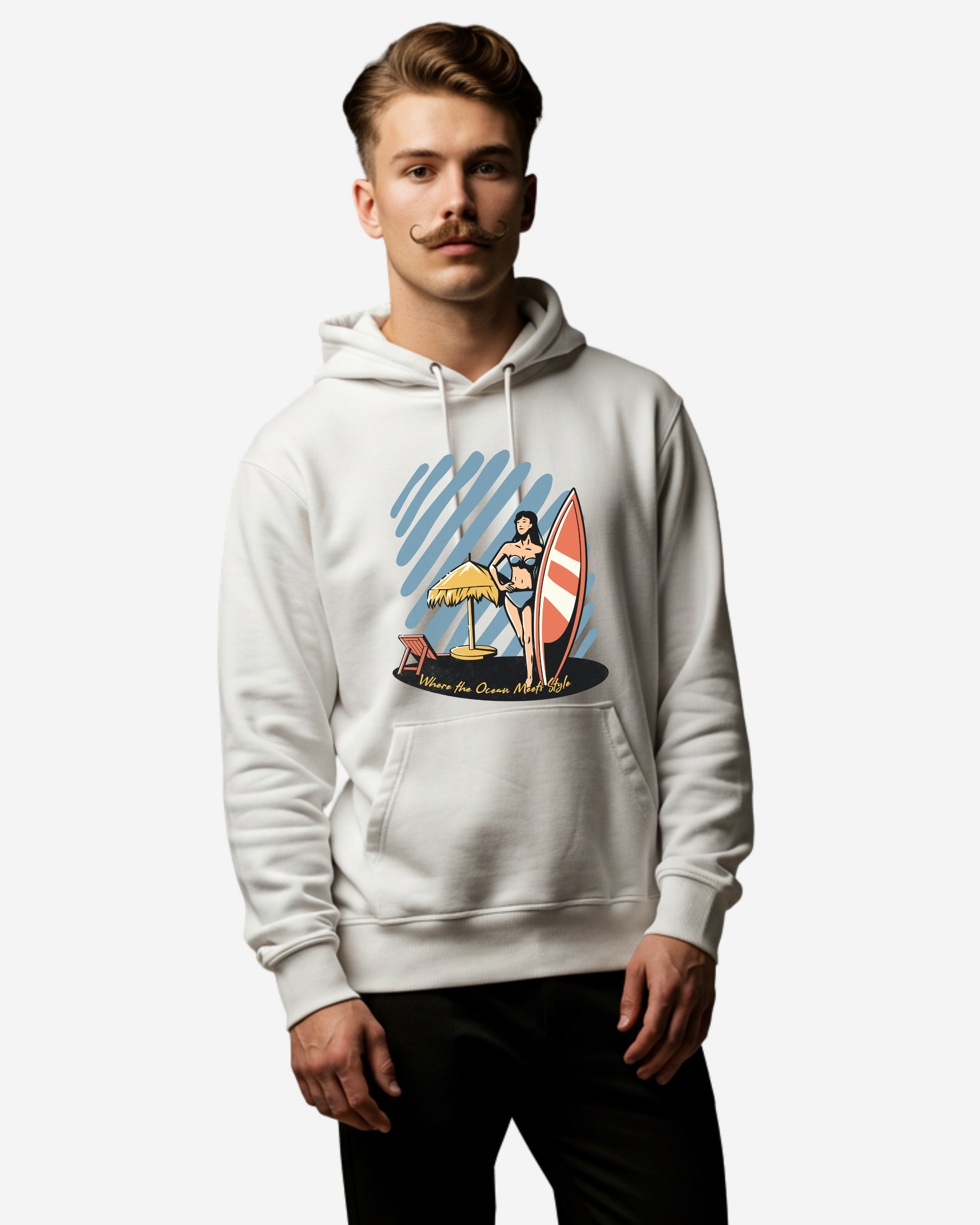Saltwater Chic Men's Oversized Hoodie