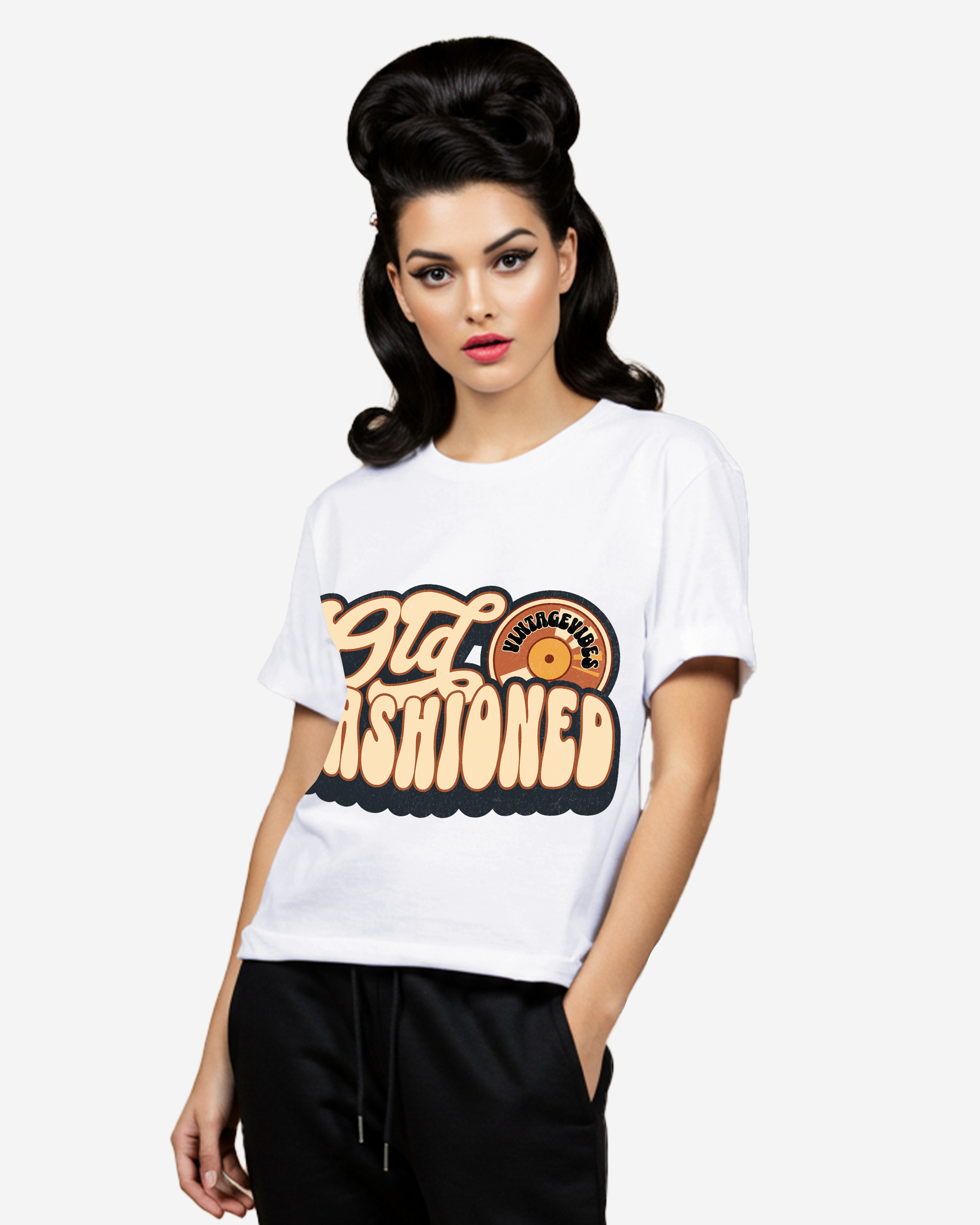 Old Fashioned Record Women's Oversized T-Shirt