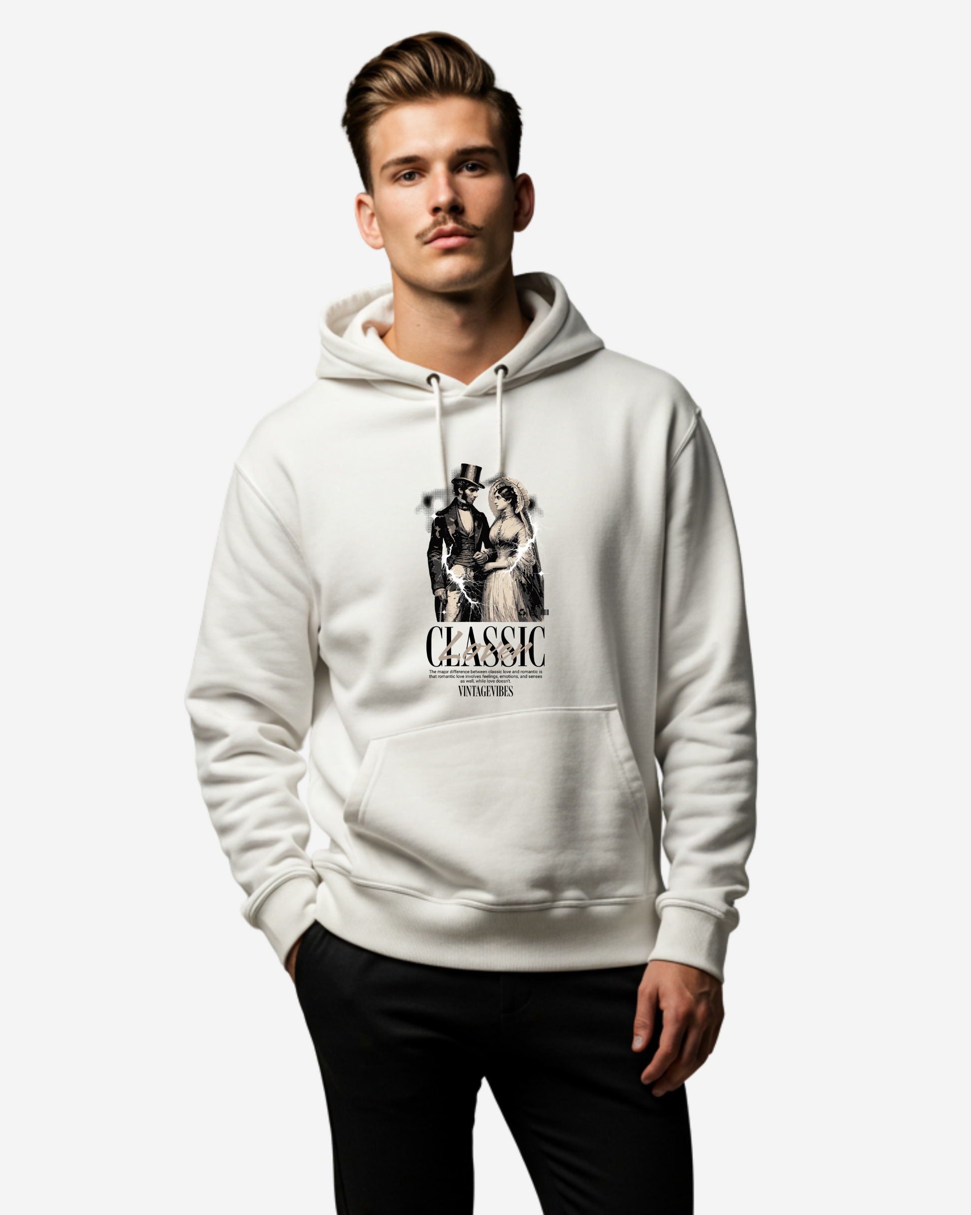 Classic Lover Men's Oversized Hoodie