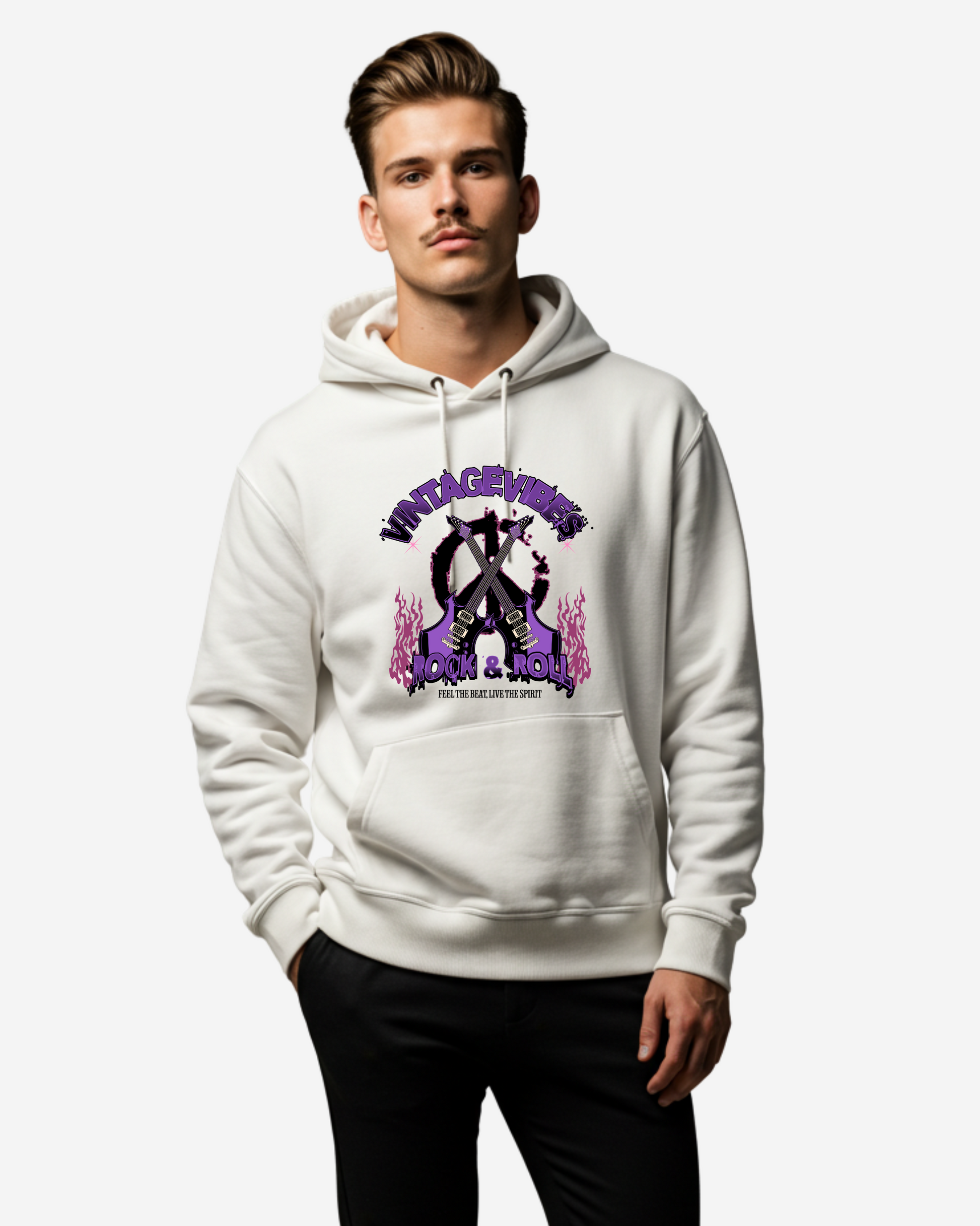 Rock & Roll Men's Oversized Hoodie