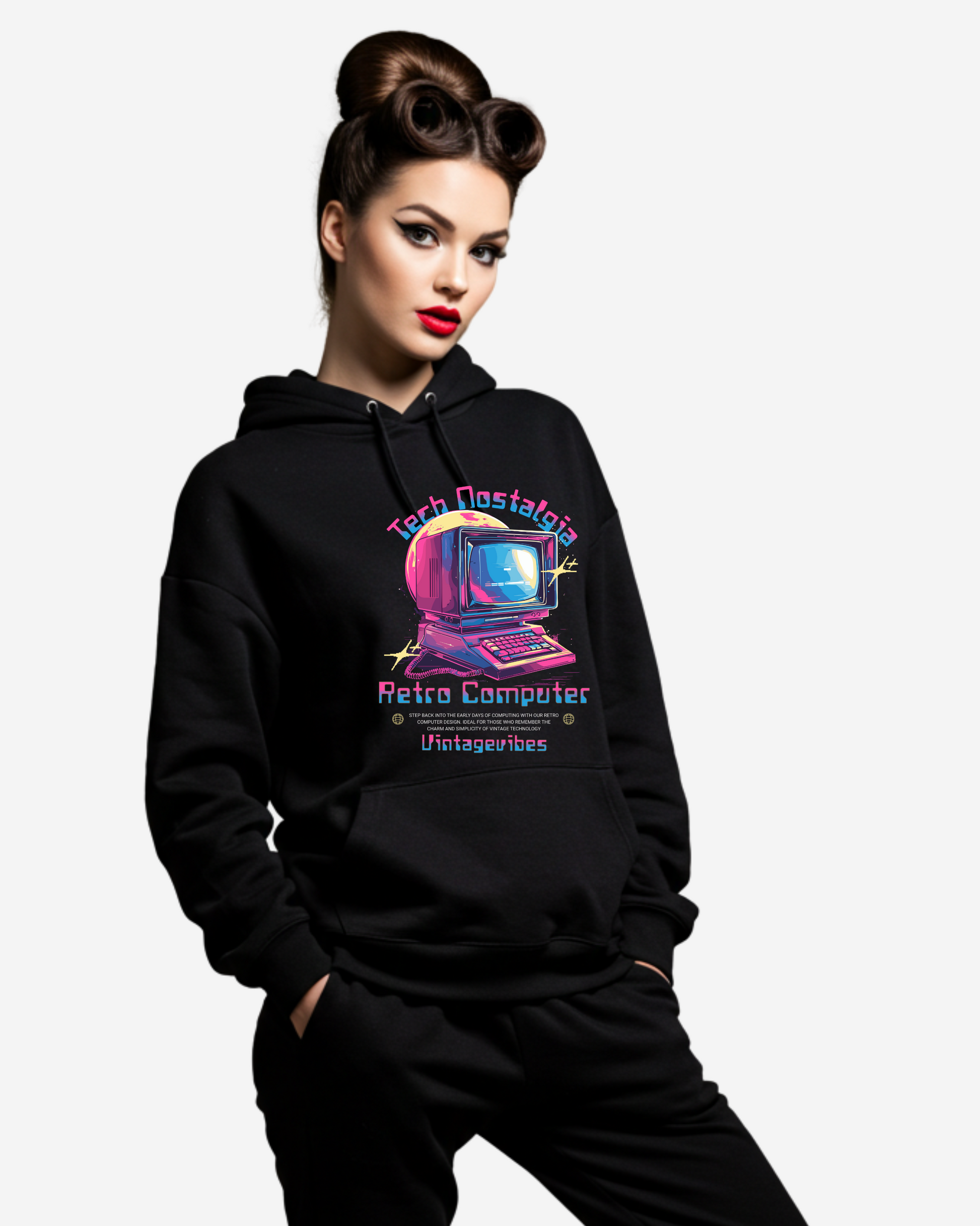 Tech Nostalgia Women's Oversized Hoodie