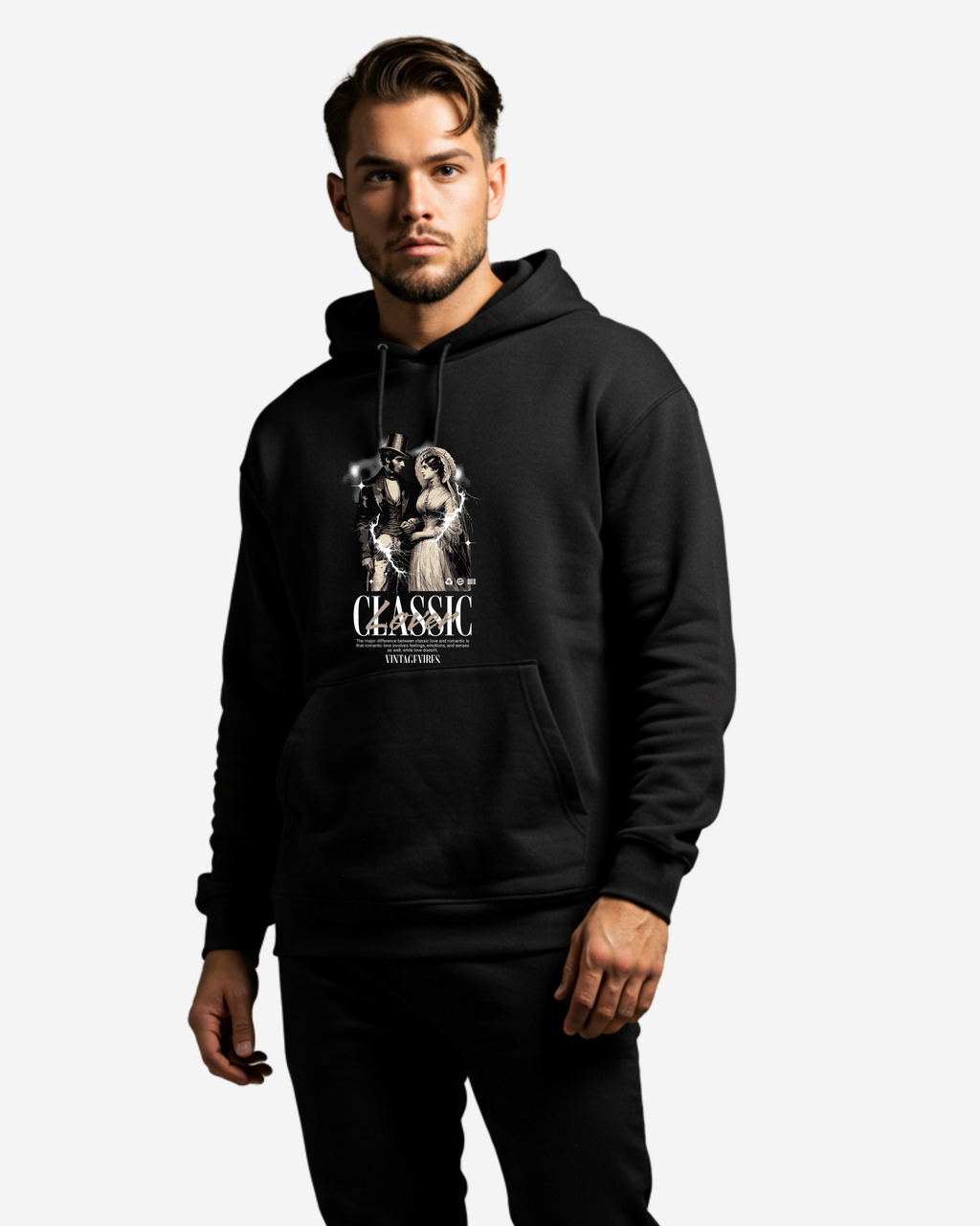Classic Lover Men's Oversized Hoodie