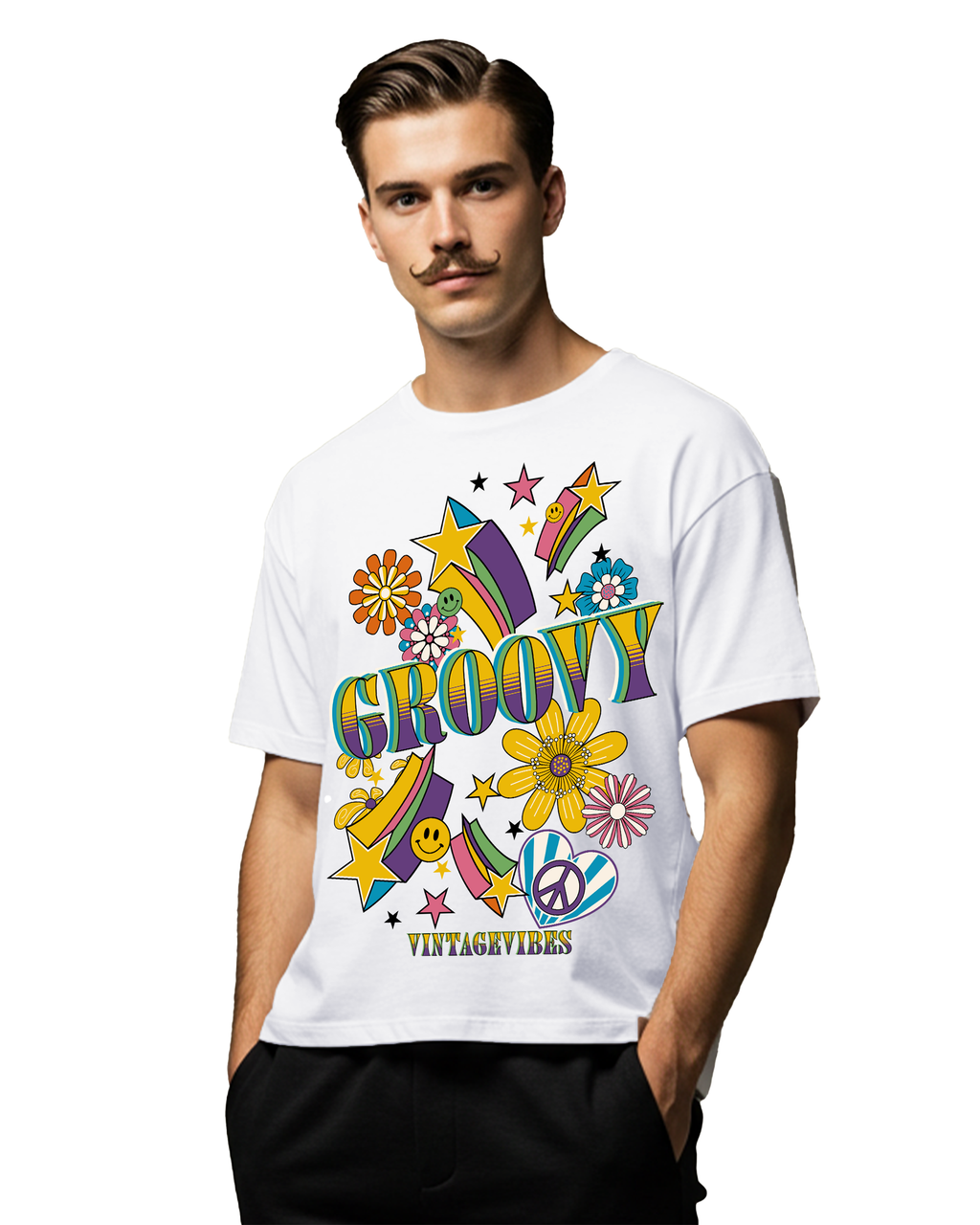 Groovy Men's Oversized T-Shirt