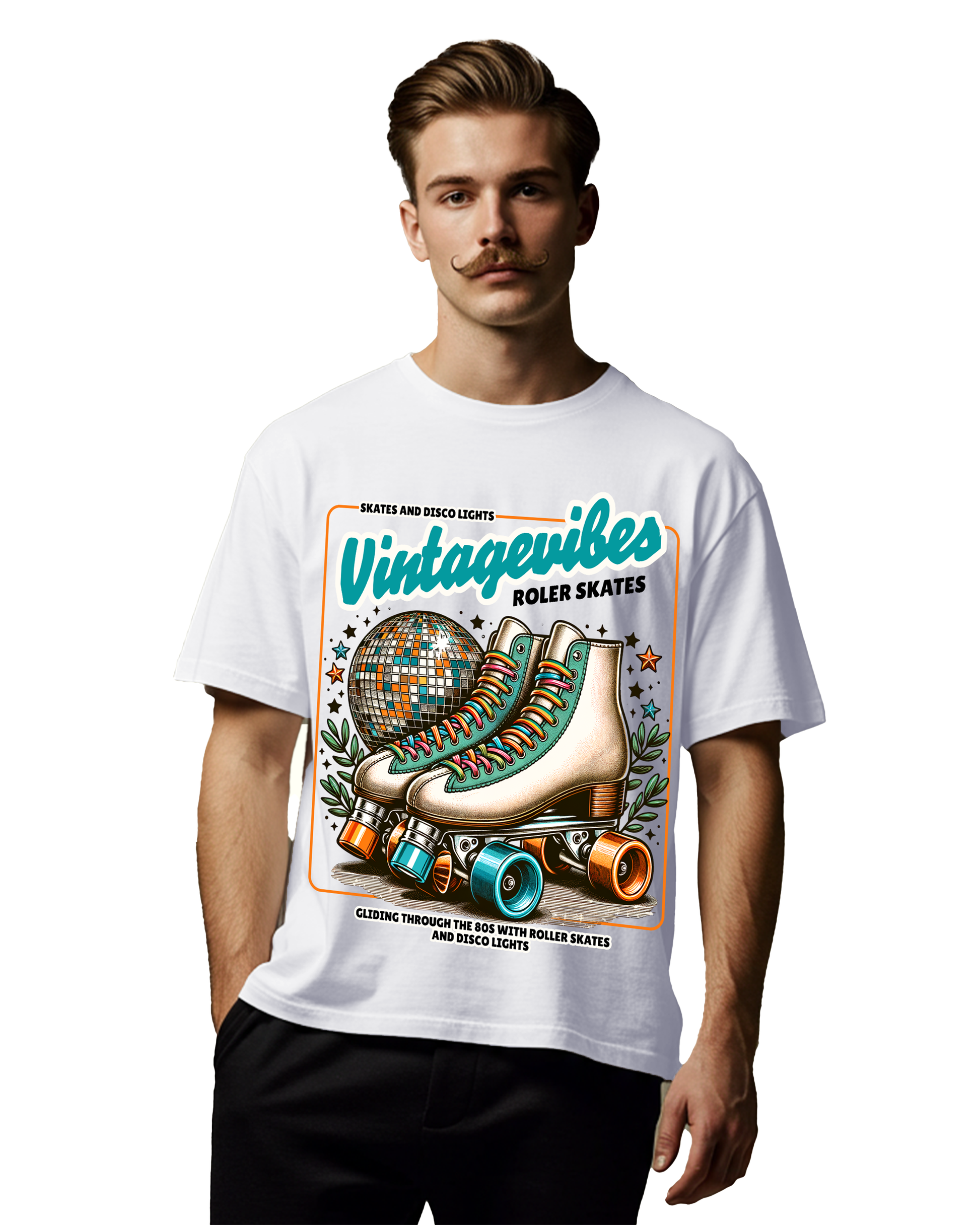 Disco Vibes Men's Oversized T-Shirt