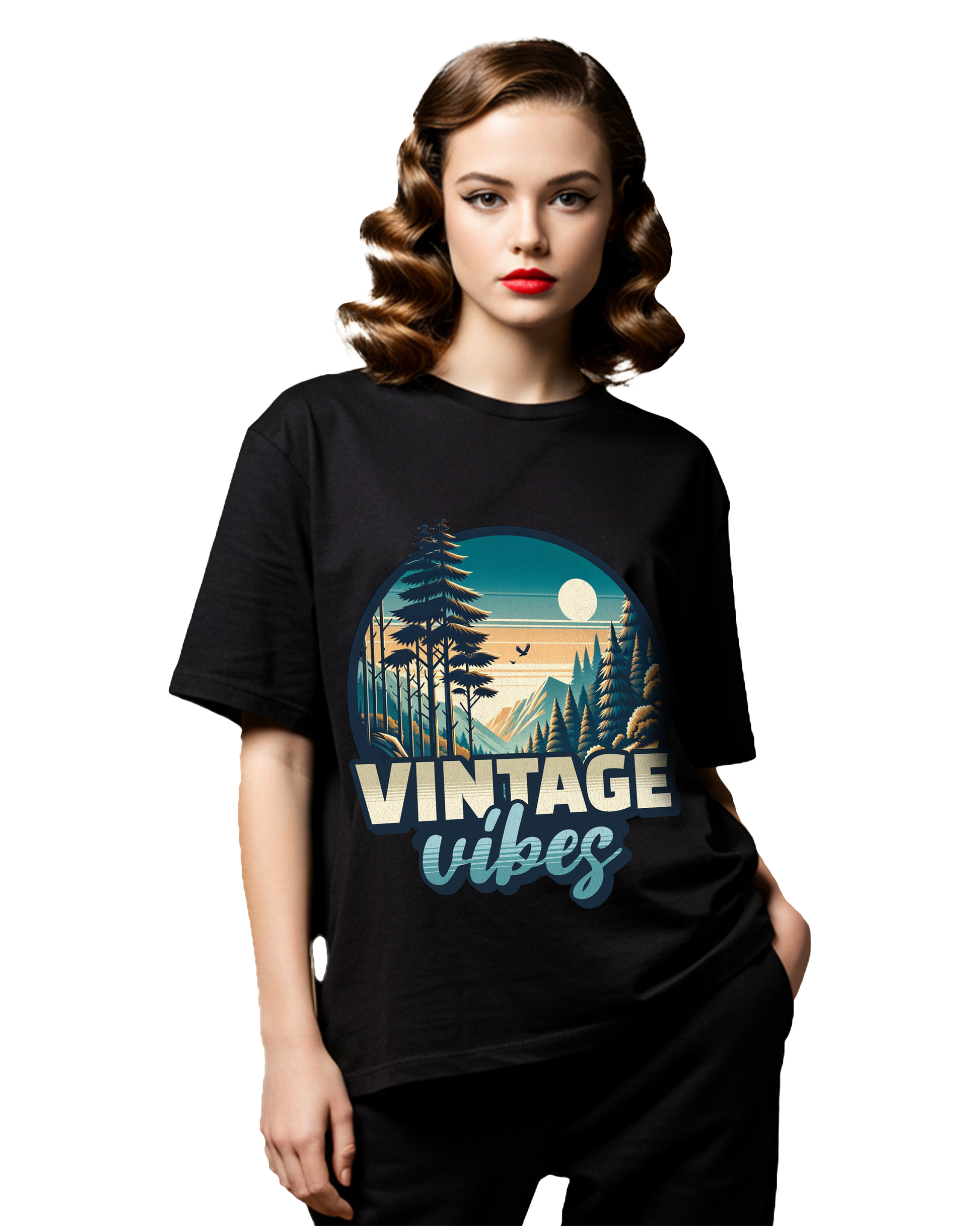 Wildlife Forest Women's Oversized T-Shirt