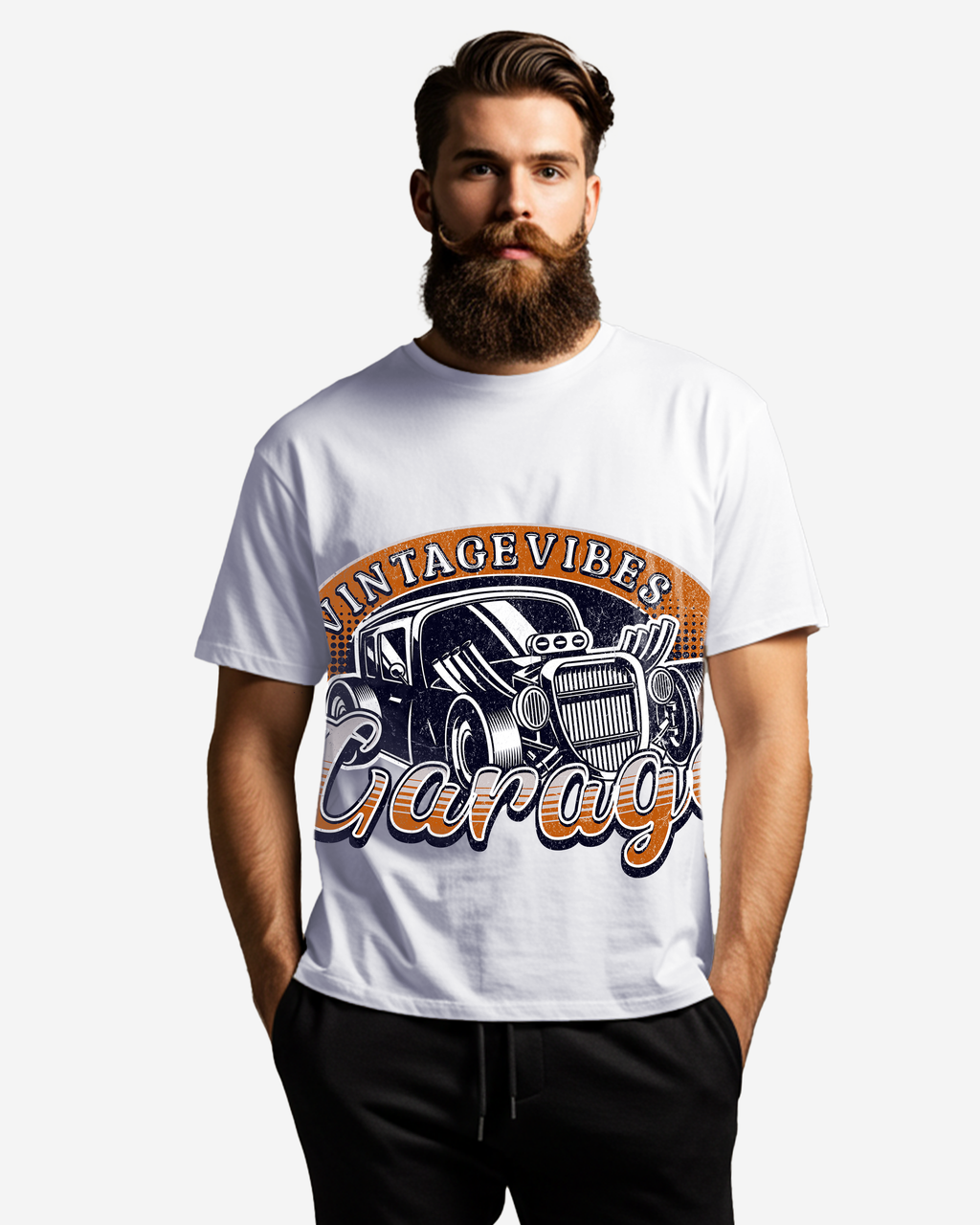 Old School Garage Men's Oversized T-Shirt