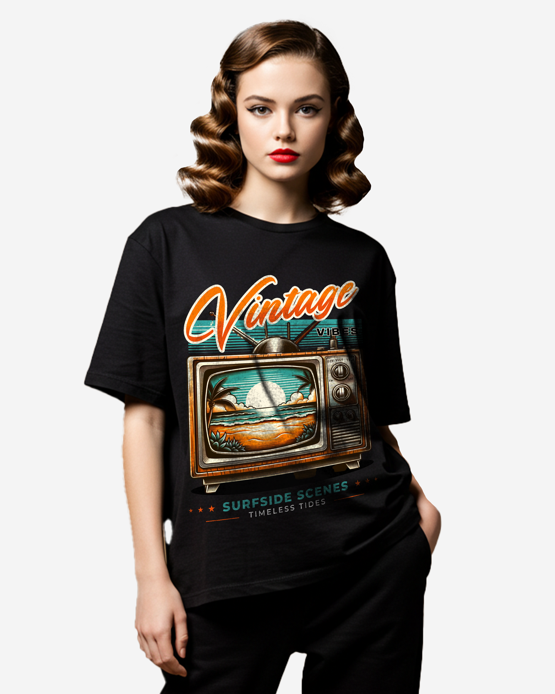 Vintage Vibes Women's Oversized T-Shirt