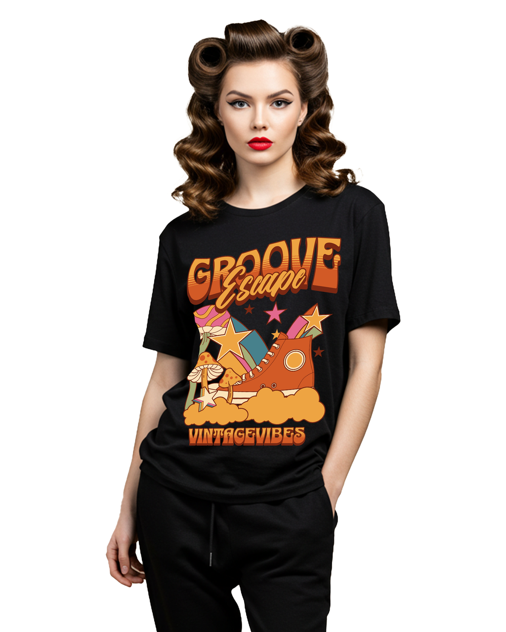 Groove Escape Women's Oversized T-Shirt