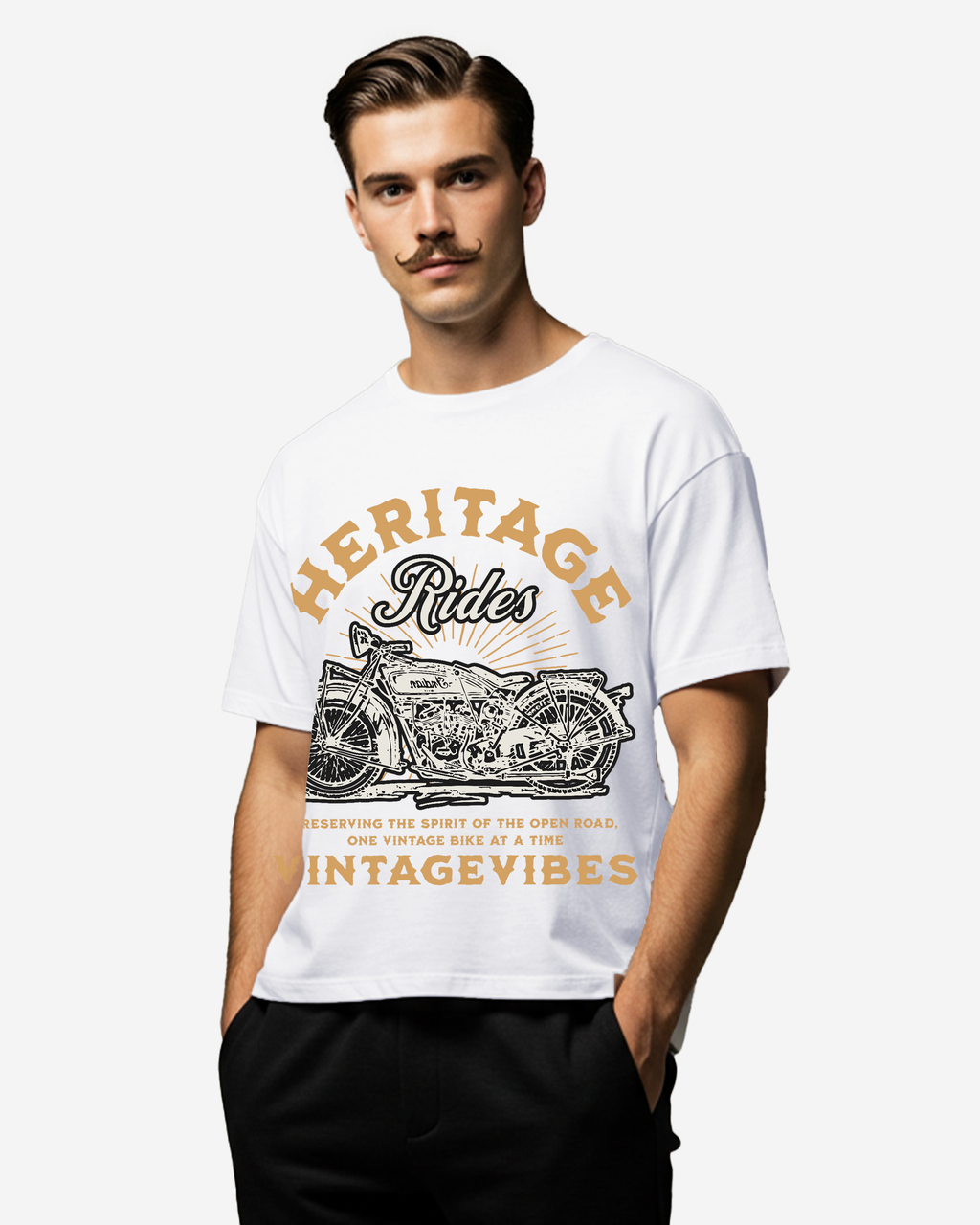 Heritage Rides Men's Oversized T-Shirt