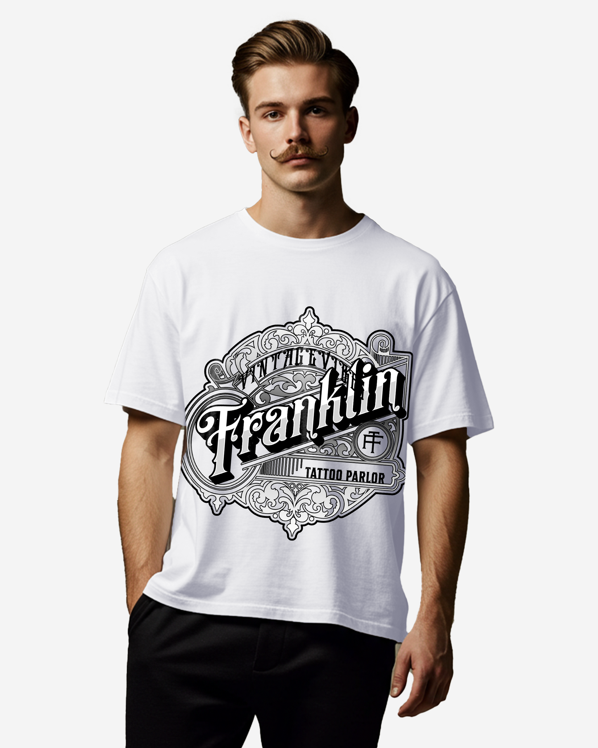 Tattoo Parlor Men's Oversized T-Shirt