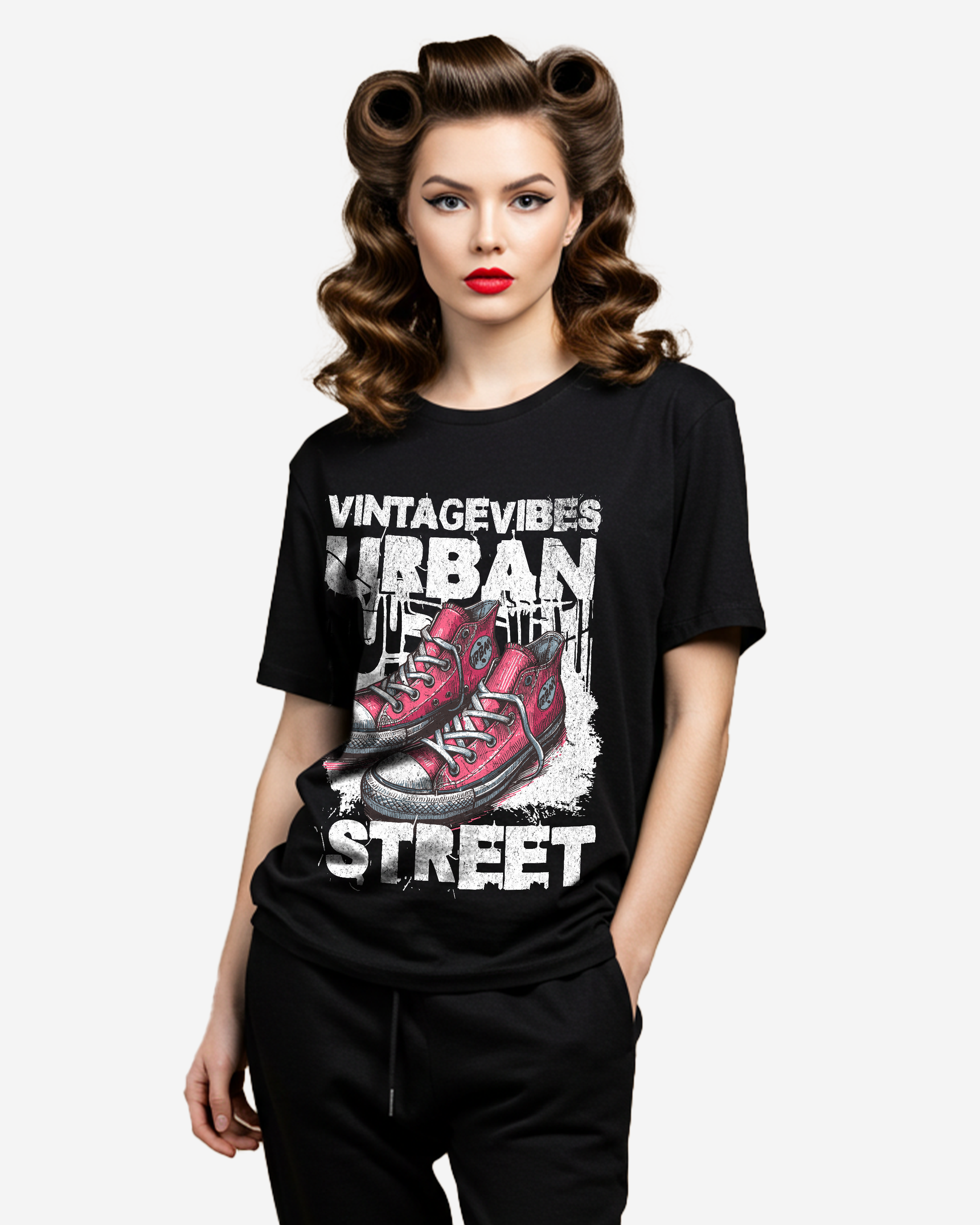 Art Illustration Urban Street Women's Oversized T-Shirt