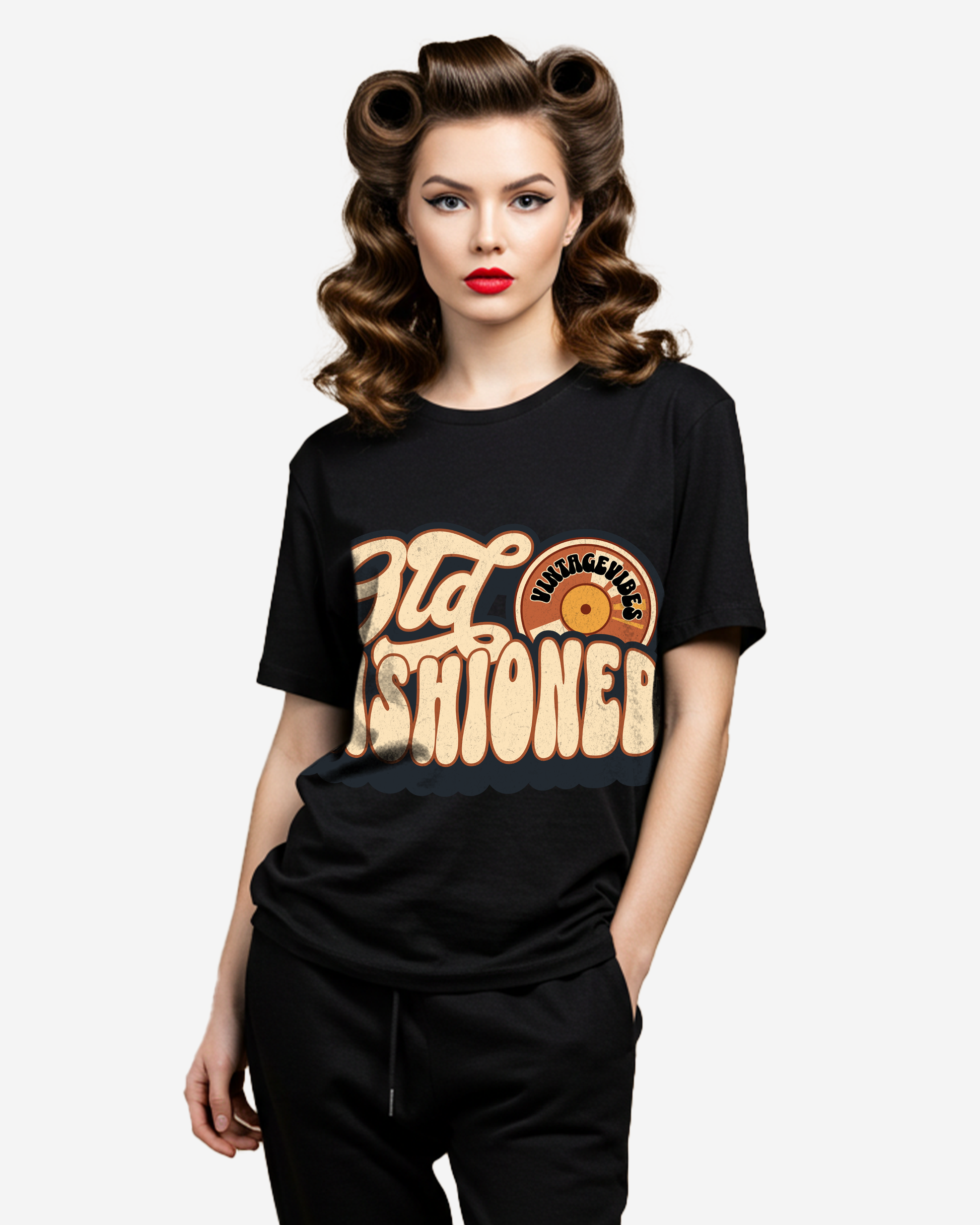 Old Fashioned Record Women's Oversized T-Shirt