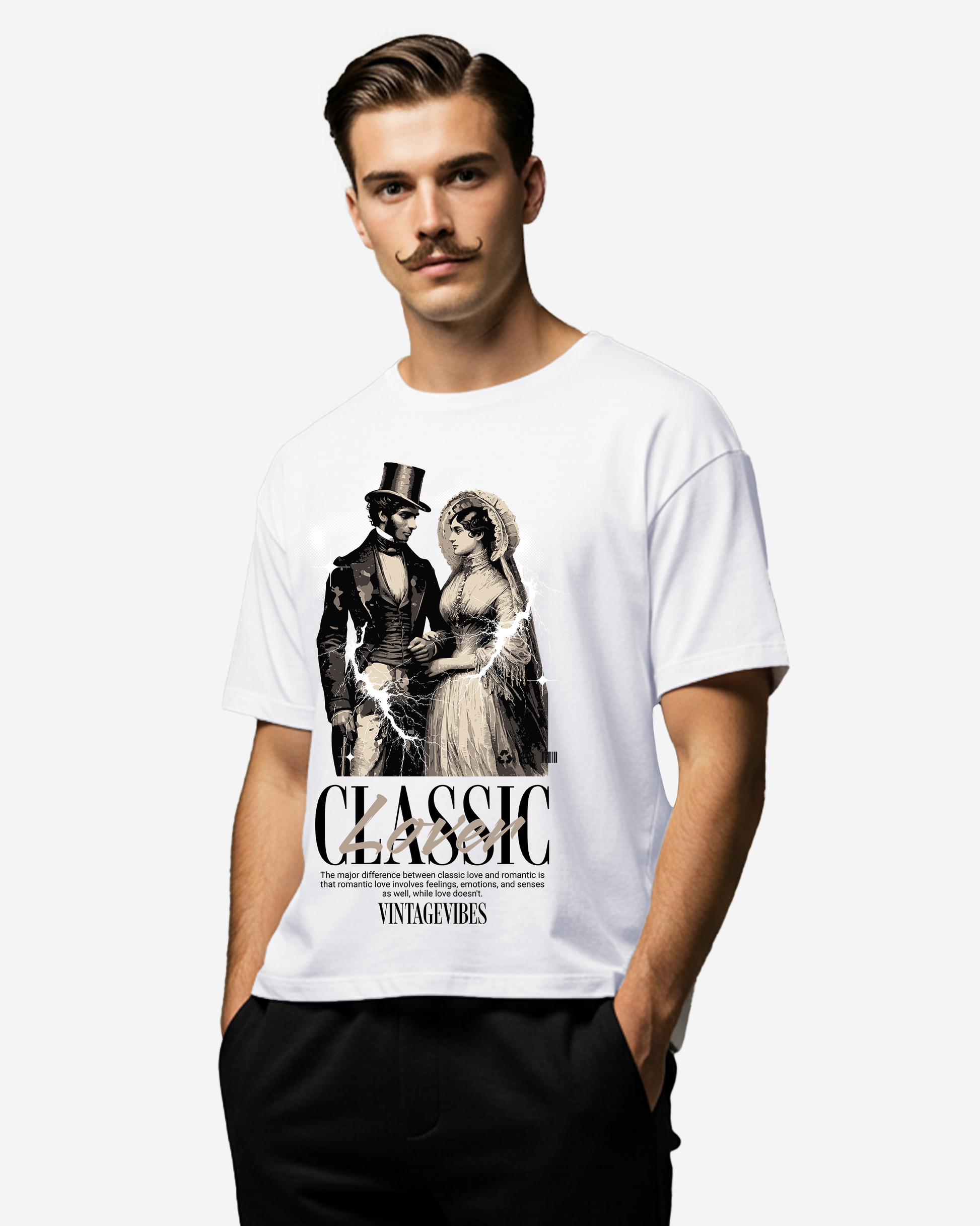 Classic Lover Men's Oversized T-Shirt