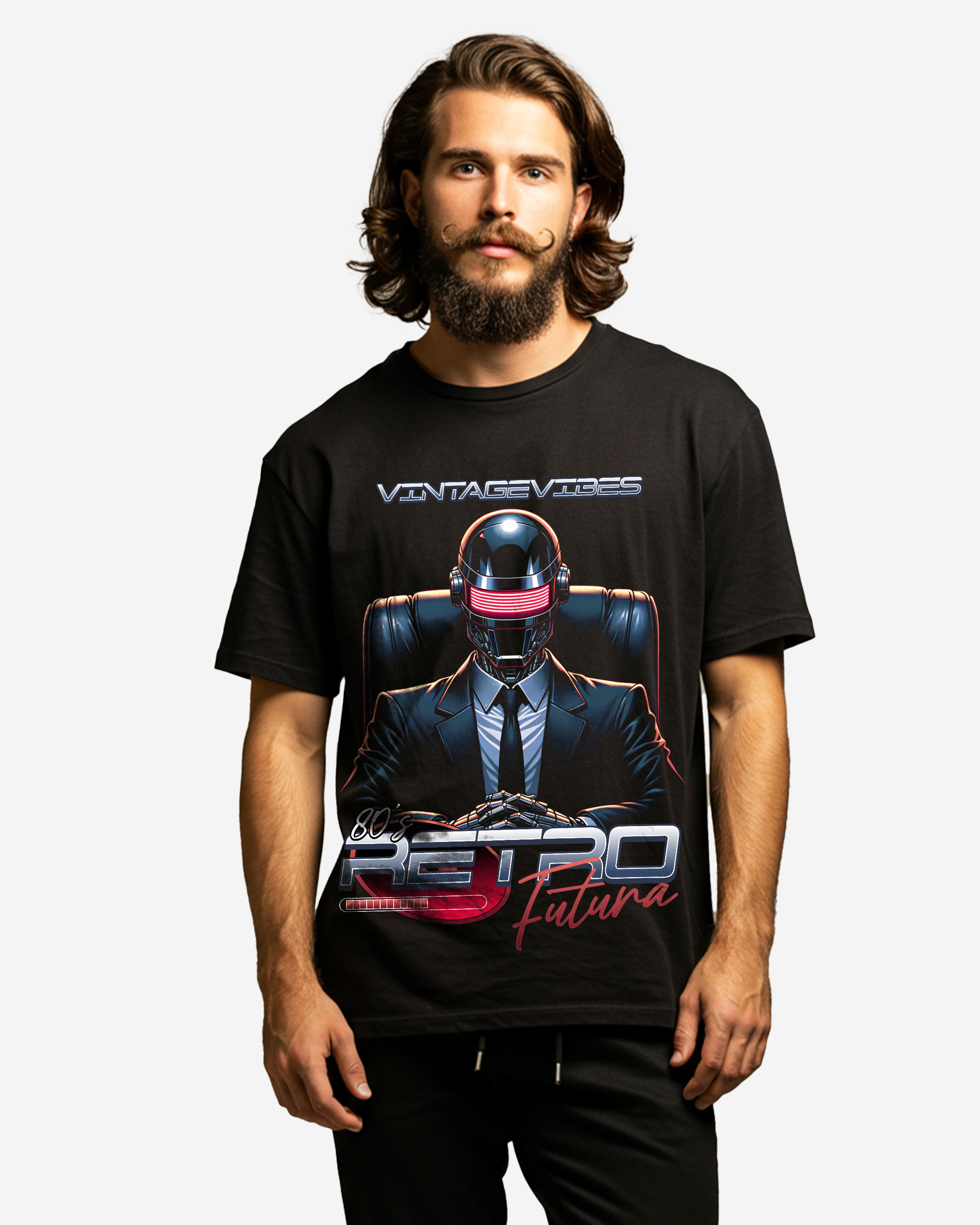 Retro Futura Men's Oversized T-Shirt