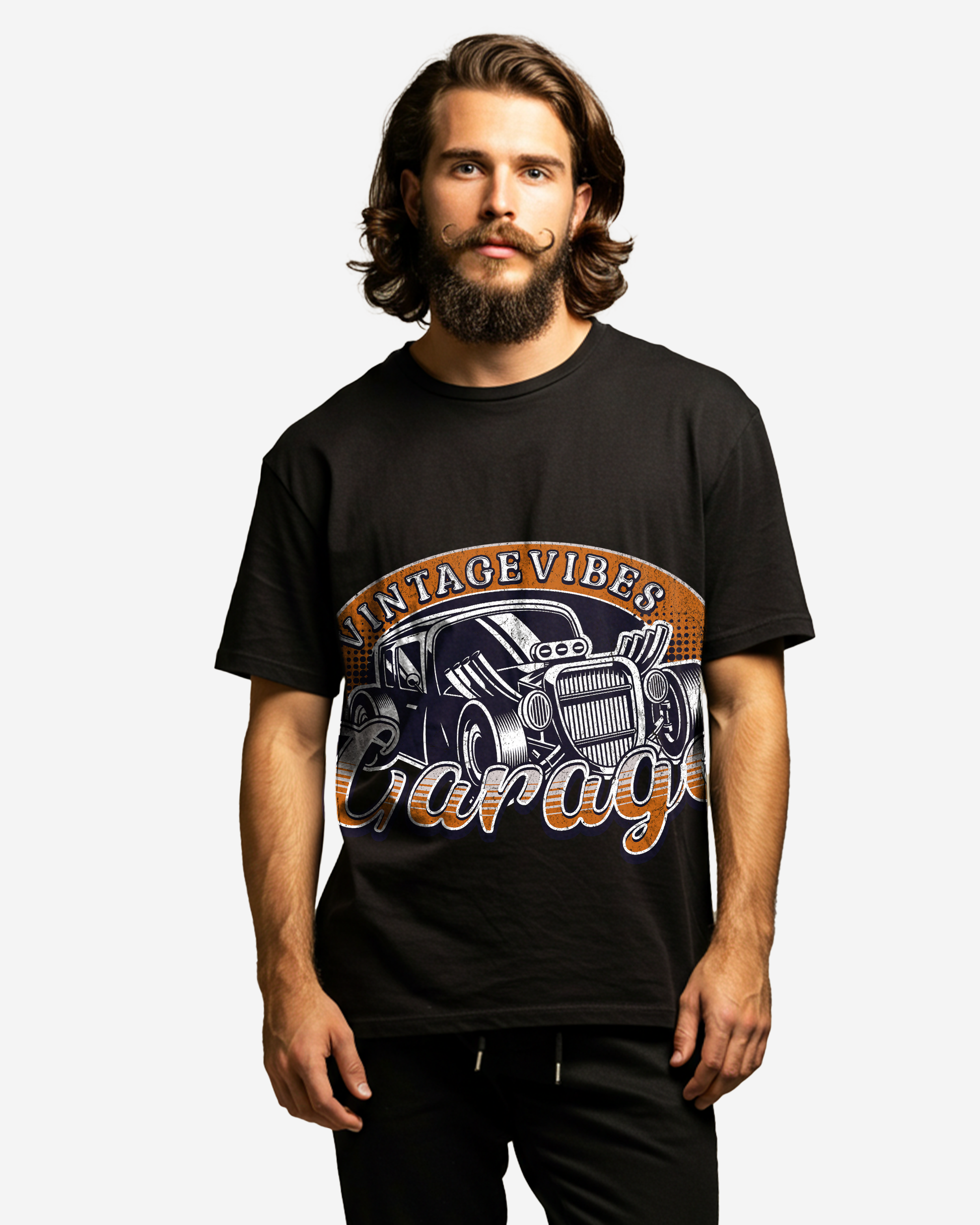 Old School Garage Men's Oversized T-Shirt